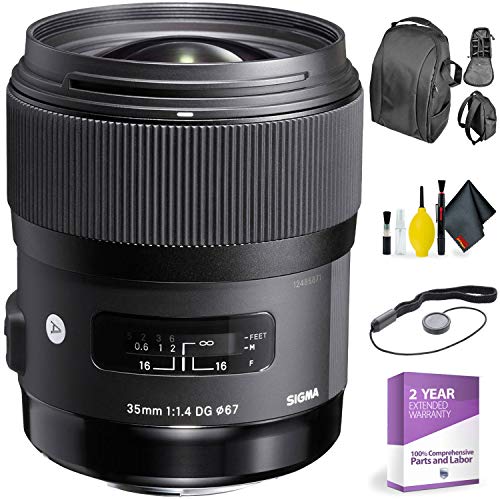 Sigma 35mm f/1.4 DG HSM Art Lens for Canon + Deluxe Lens Cleaning Kit Bundle Sigma