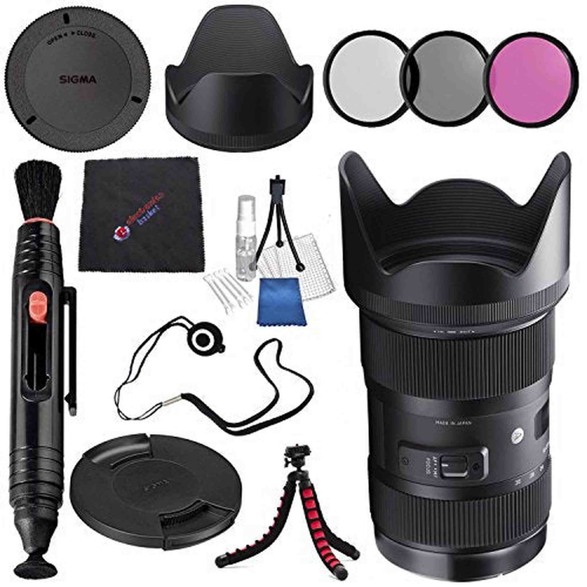 Sigma 18-35mm F1.8 Art DC HSM Lens for Canon DSLR Cameras Bundle Sigma