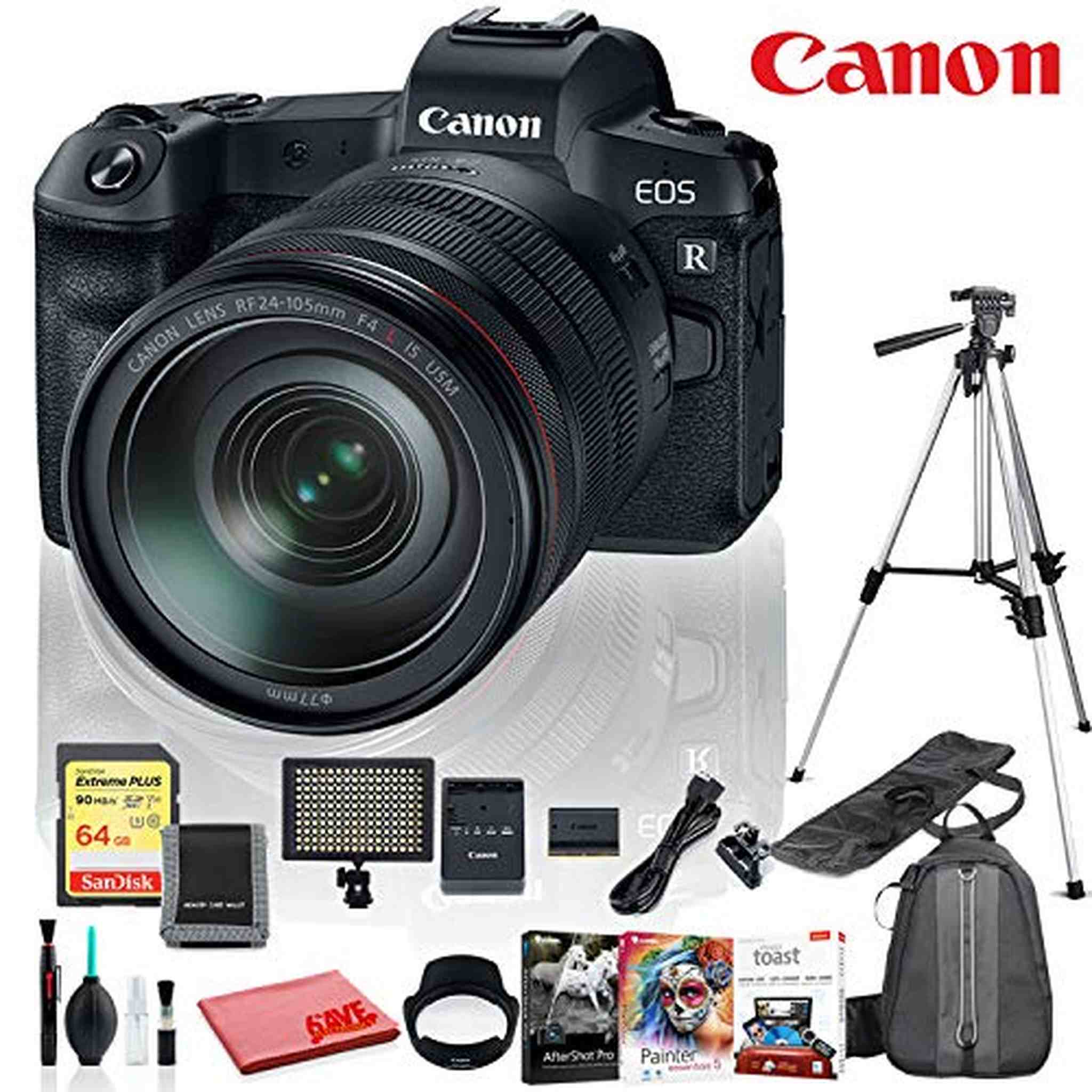 Canon EOS RP Mirrorless Digital Camera with RF 24-105 F4 L is USM Lens International Model Premium Bundle Canon