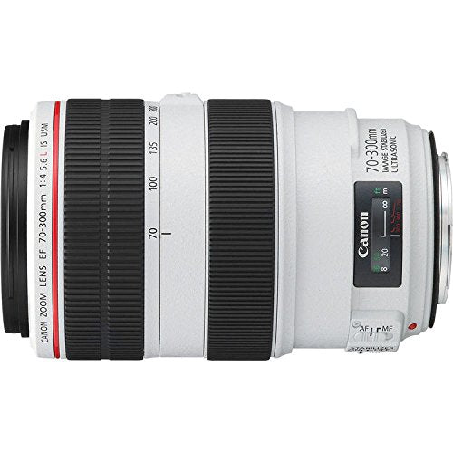 Canon EF 70-300mm f/4-5.6L is USM Lens Bundle w/ 64GB Memory Card + Accessories 3 Piece Filter Kit International Model Canon