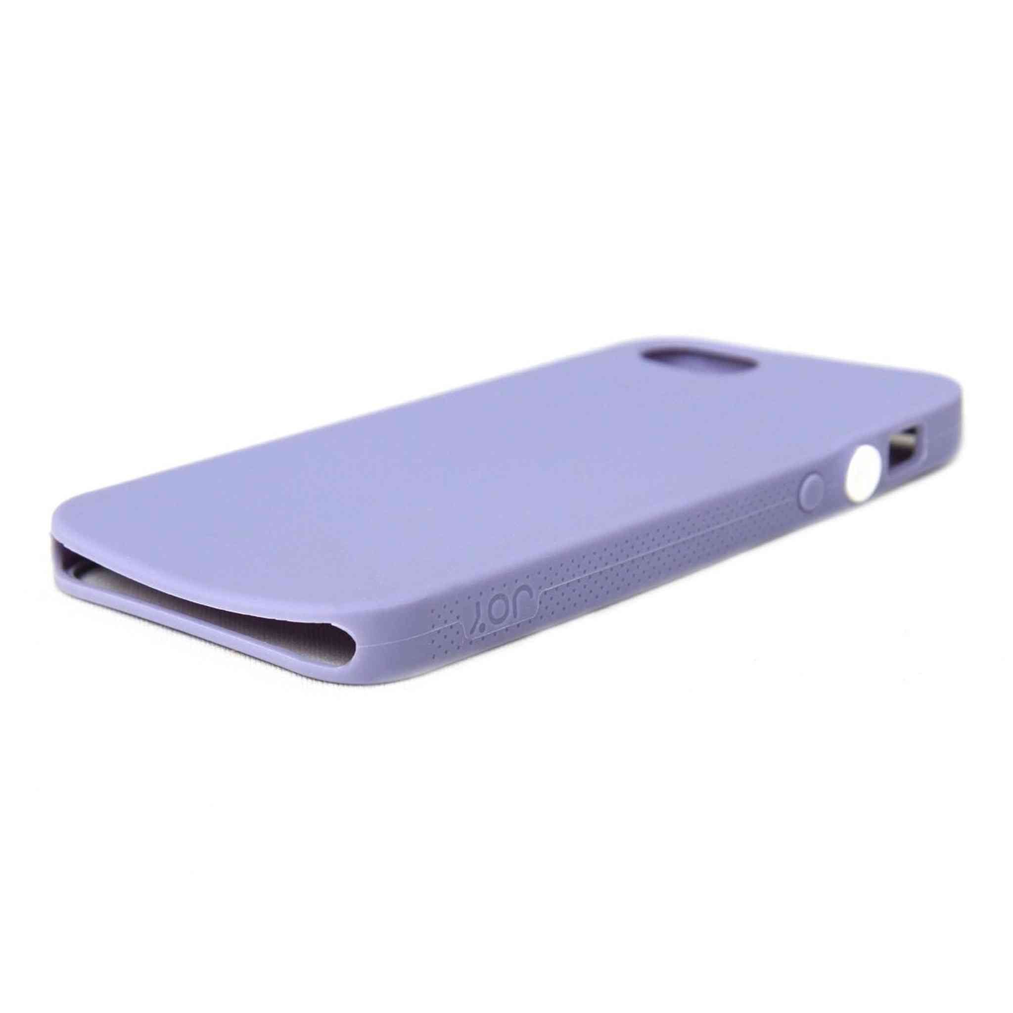 The Joy Factory Jugar Soft Silicone Case with Metal Frame for iPhone5/5S, CSD102 Purple The Joy Factory