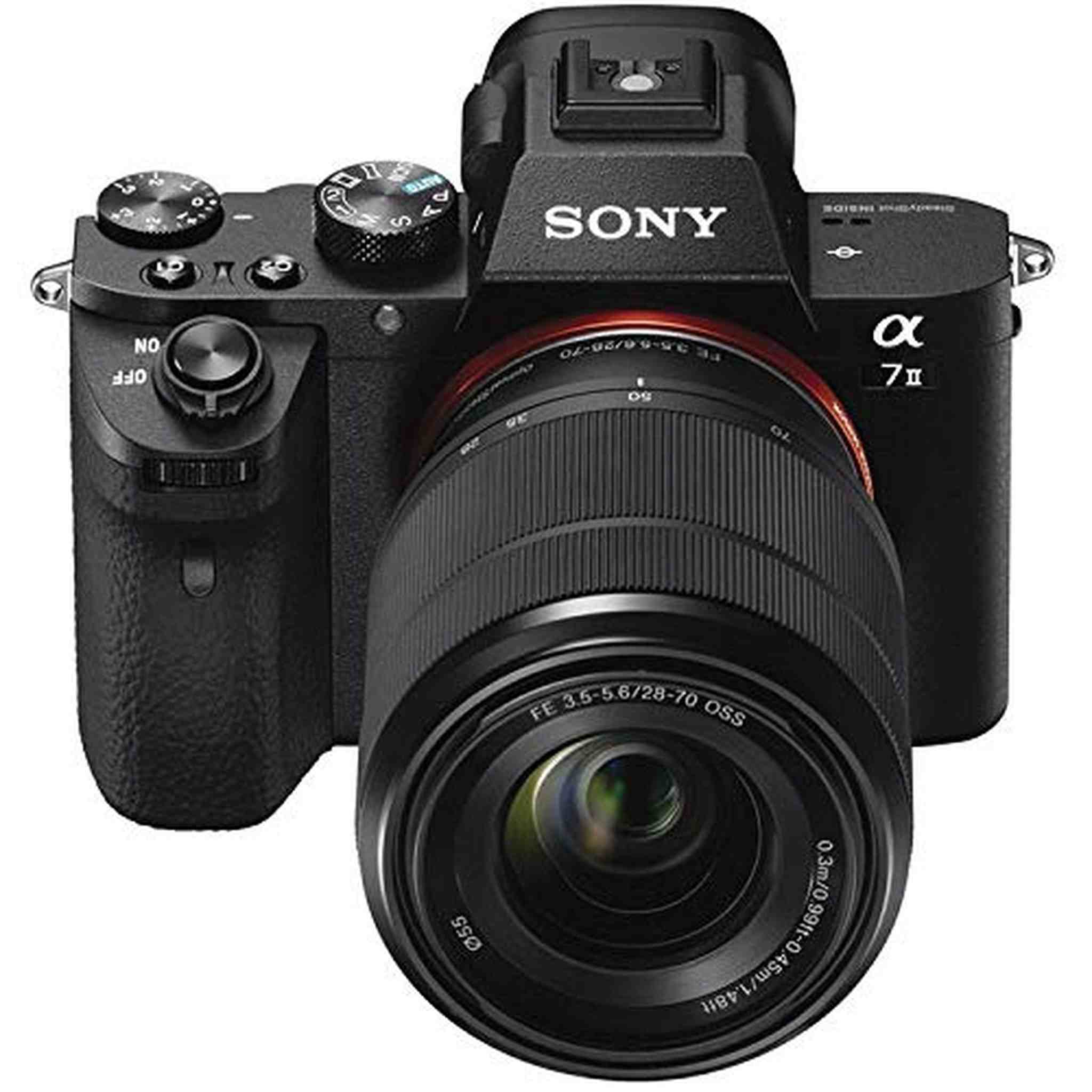 Sony Alpha a7 II Mirrorless Camera W/ FE 28-70mm f/3.5-5.6 OSS Lens W/ Soft Bag, Zhiyun-Tech WEEBILL Stabilizer, 2x Extra Batteries, Rode Mic, Light, 2x 64GB Memory Cards, External Monitor and More Sony