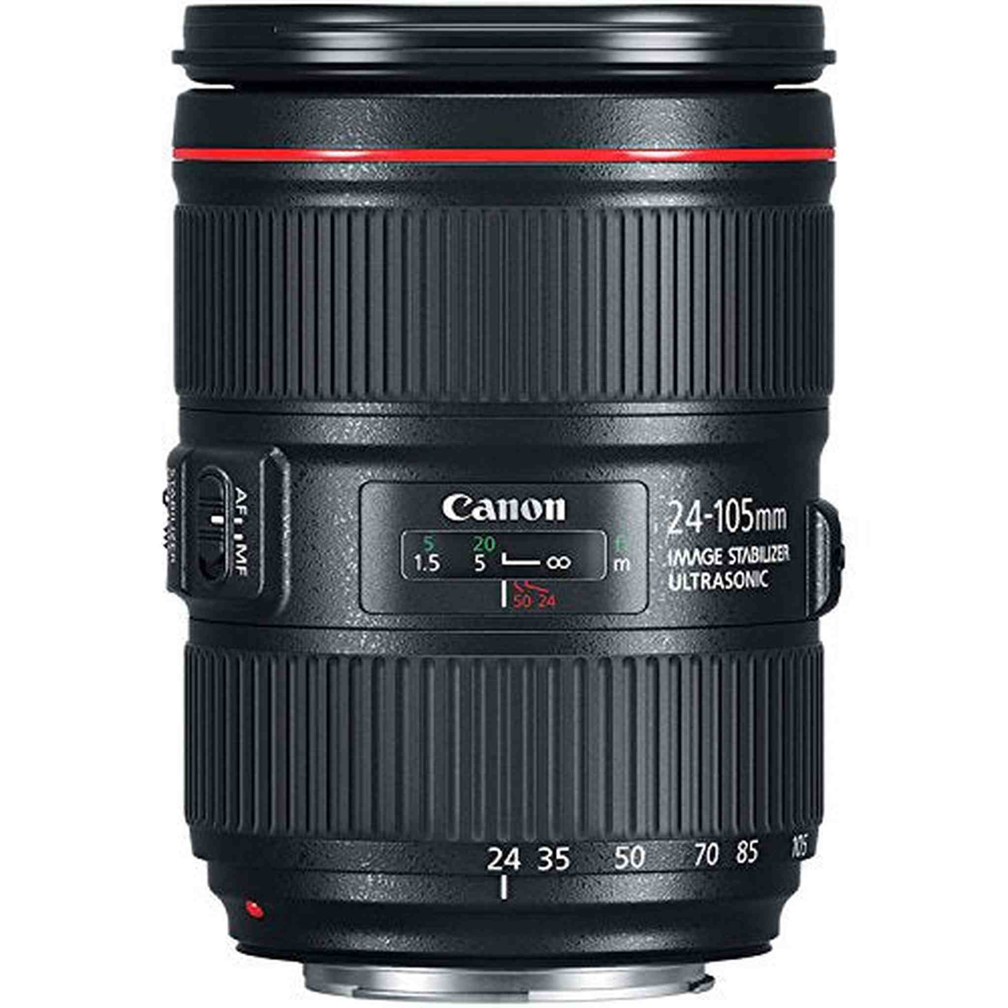 6Ave Canon EF 24-105mm f/4L IS II USM Lens 1380C002 (White Box) + 77mm 3 Piece Filter Kit + 128GB SDXC Class 10 Memory Card + SD Card USB Reader +