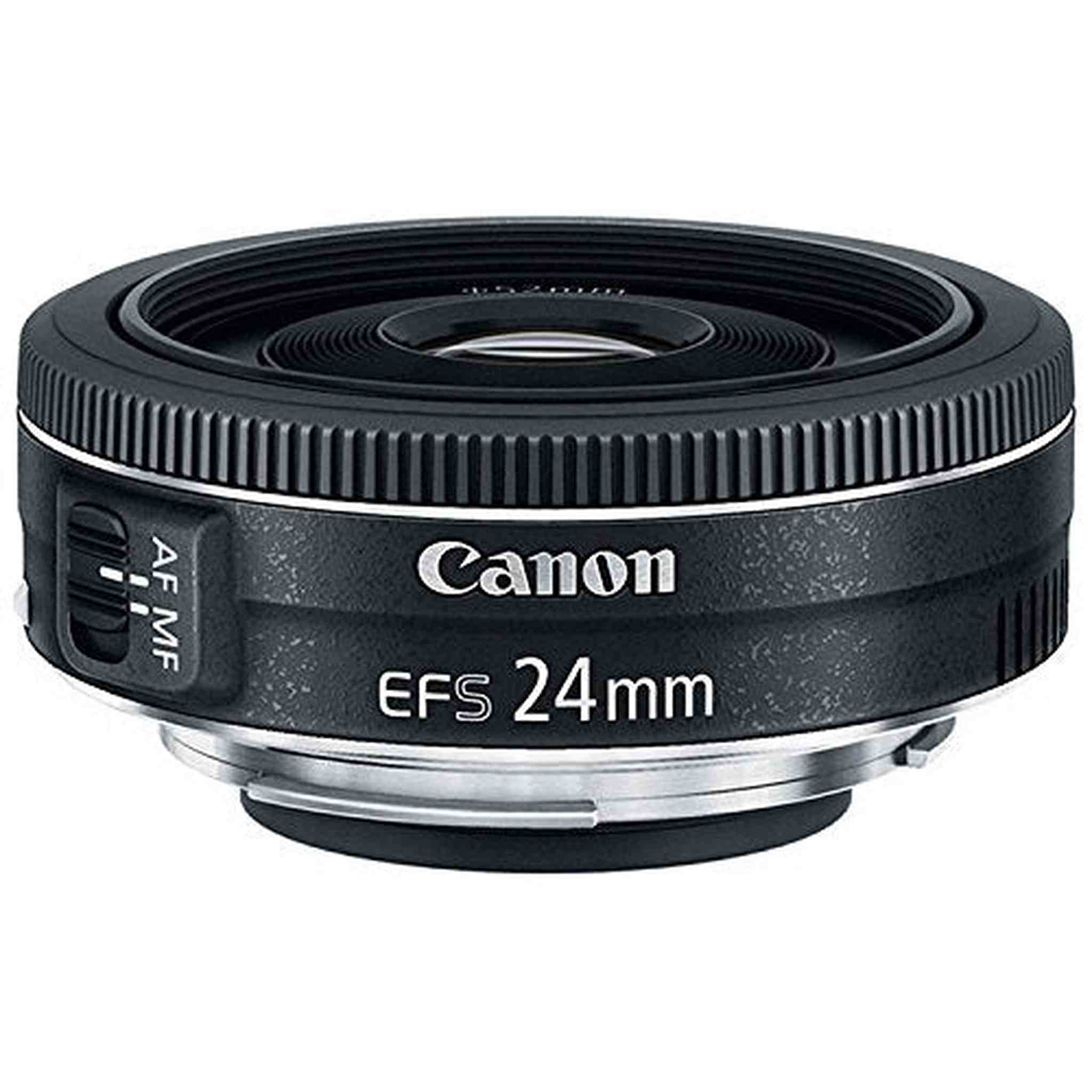 Canon EF-S 24MM F2.8 STM Camera Lens International Model + 3 Pcs Filter Kit + Cleaning Kit Canon