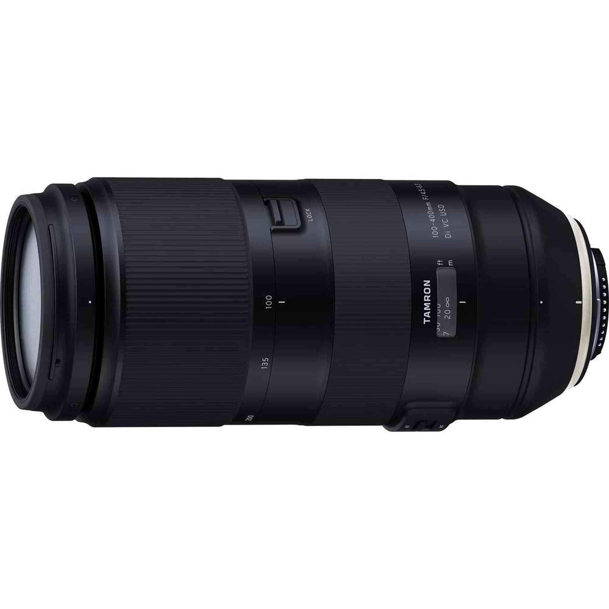 Tamron 100-400mm f/4.5-6.3 Di VC USD Lens for Nikon F for Nikon F Mount + Accessories International Model with 2 Year W Tamron