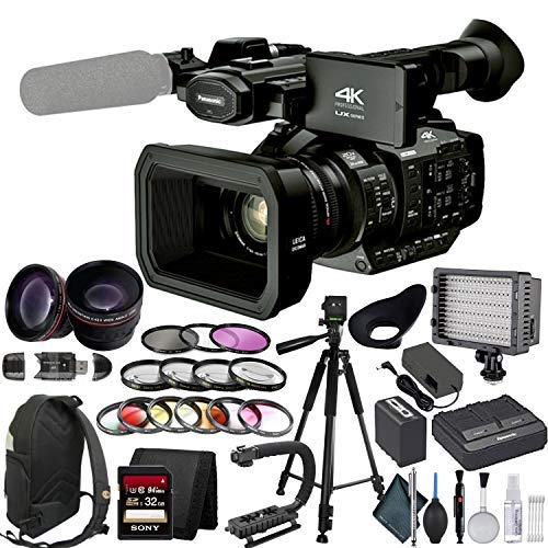 Panasonic AG UX180 4K Professional Camcorder with Studio Bundle Mad Cameras