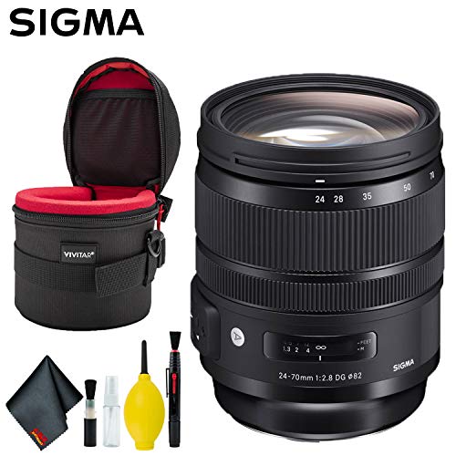 Sigma 24-70mm f/2.8 DG OS HSM Art Lens for Nikon F Intl Deluxe Bundle Sigma