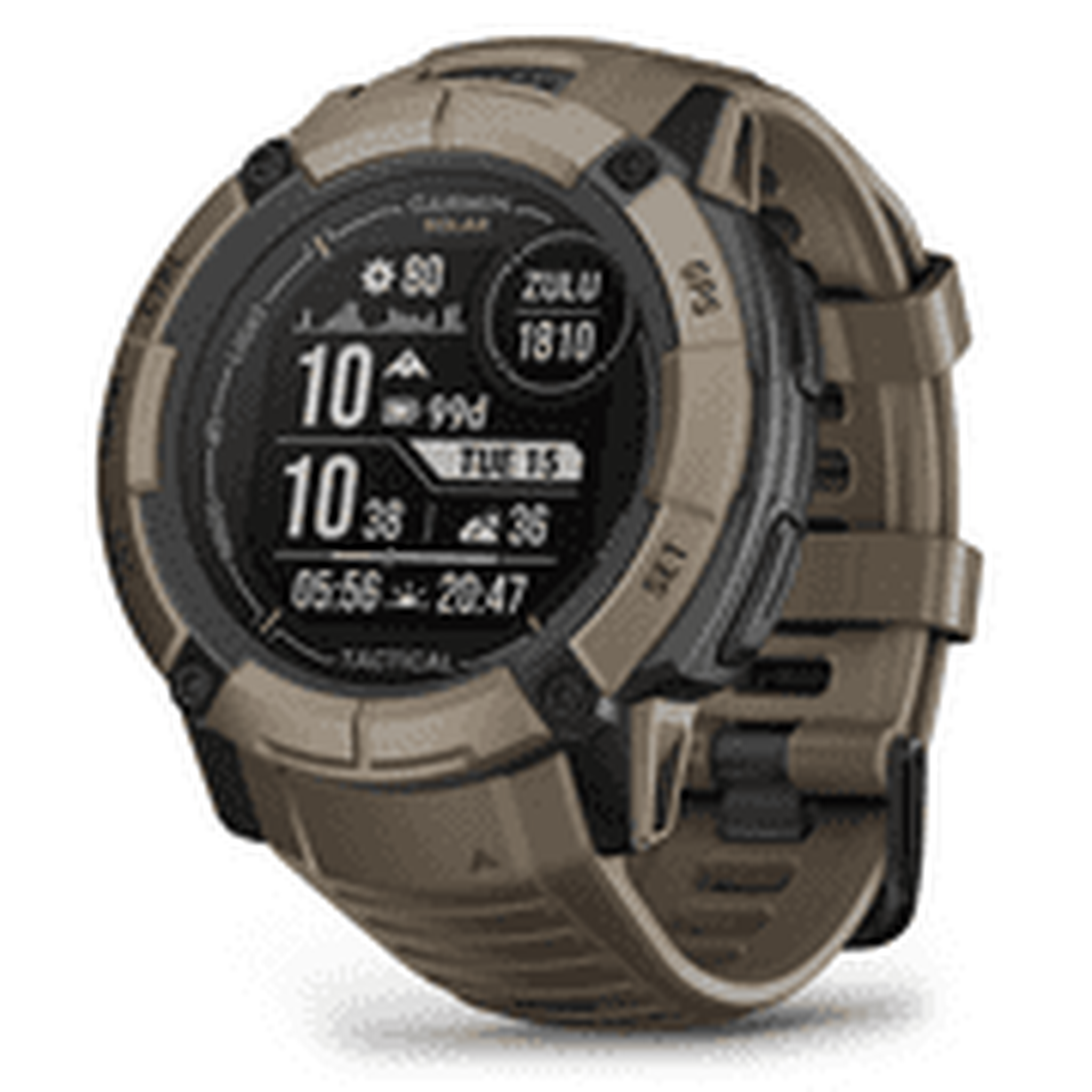 Garmin Instinct 2X Solar - Tactical Edition, Rugged GPS Smartwatch, Coyote Tan0 Garmin