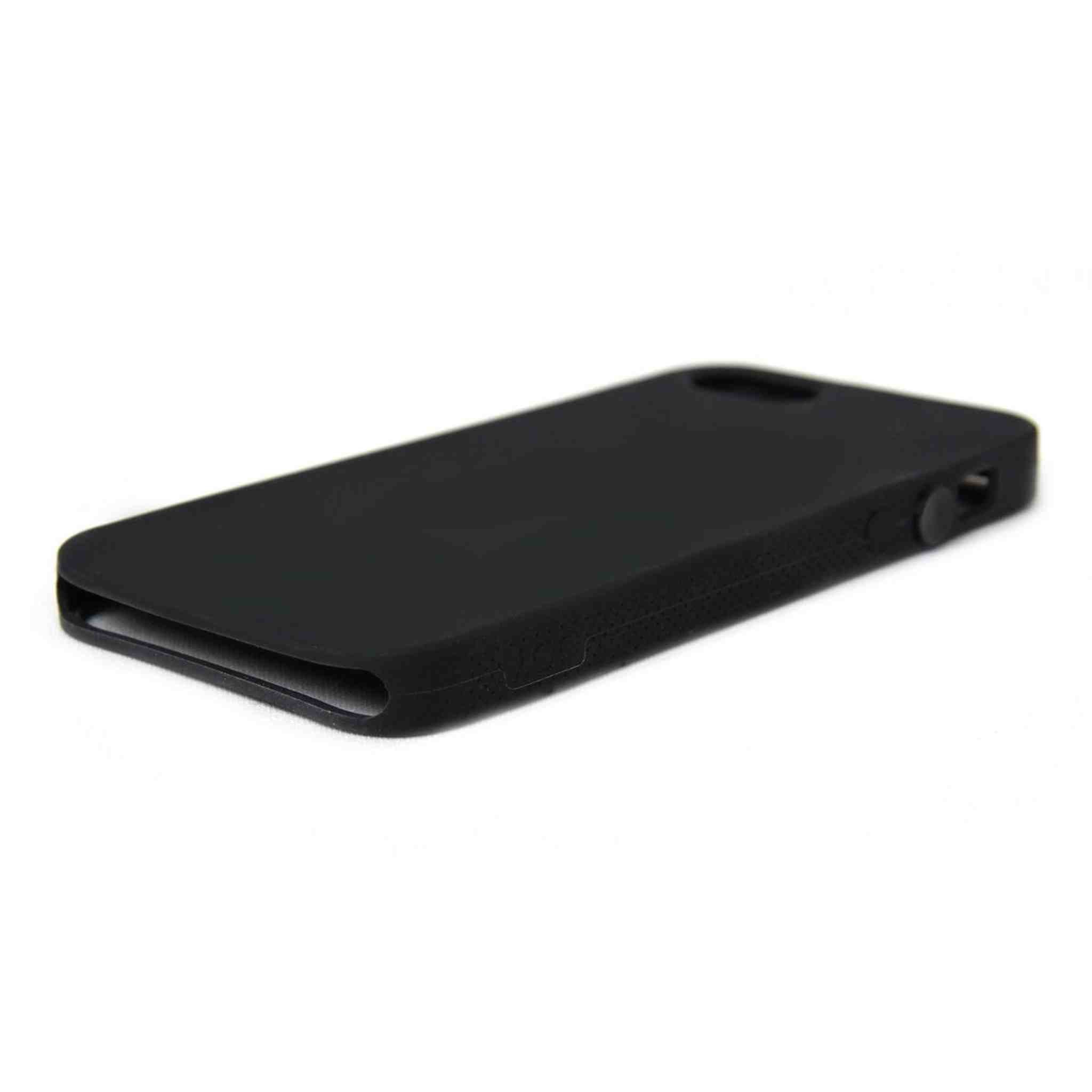 The Joy Factory Jugar Soft Silicone Case with Metal Frame for iPhone5/5S, CSD104 Matte Black The Joy Factory