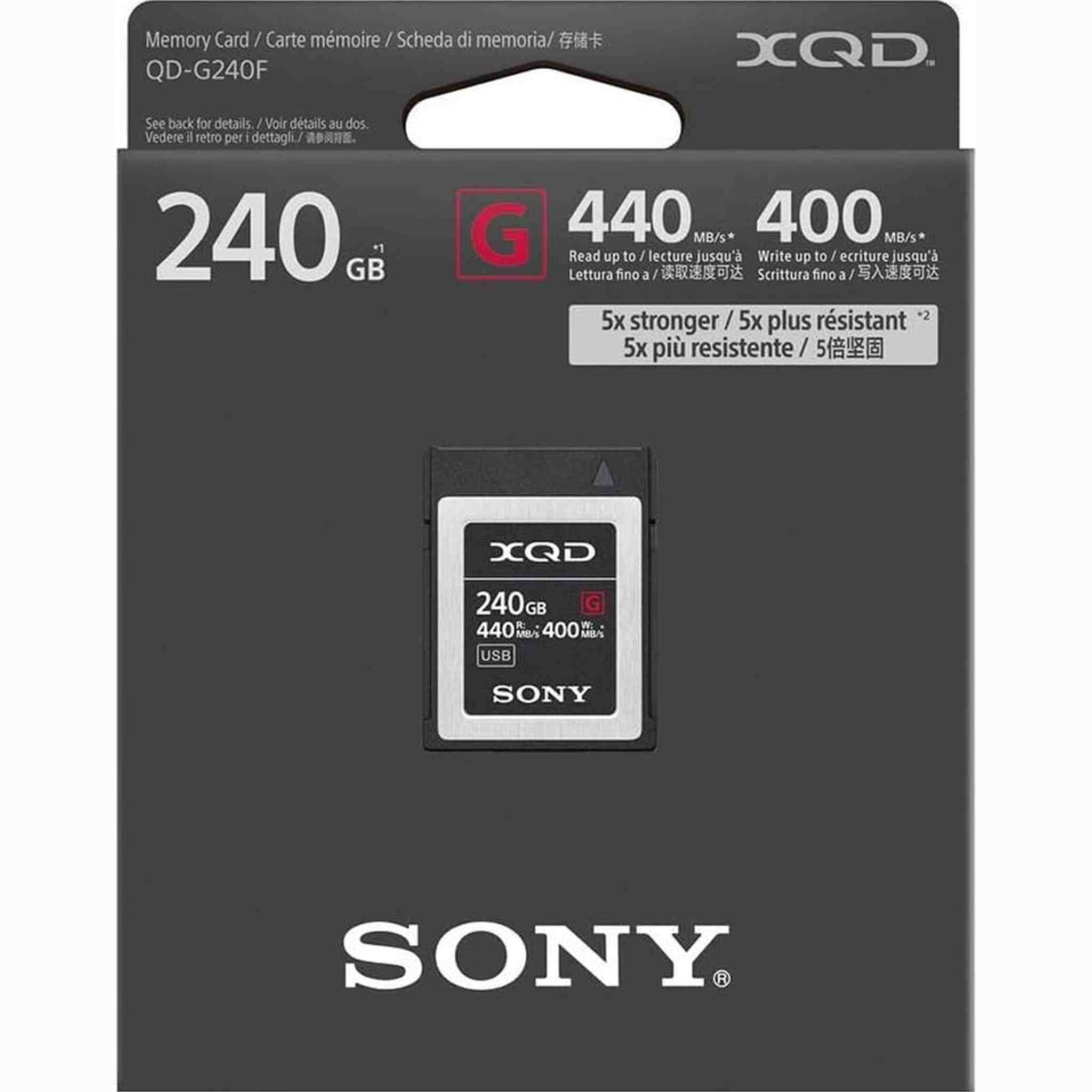 Sony Professional XQD G Series 240GB Memory Card QD-G240F 2-Pack Sony