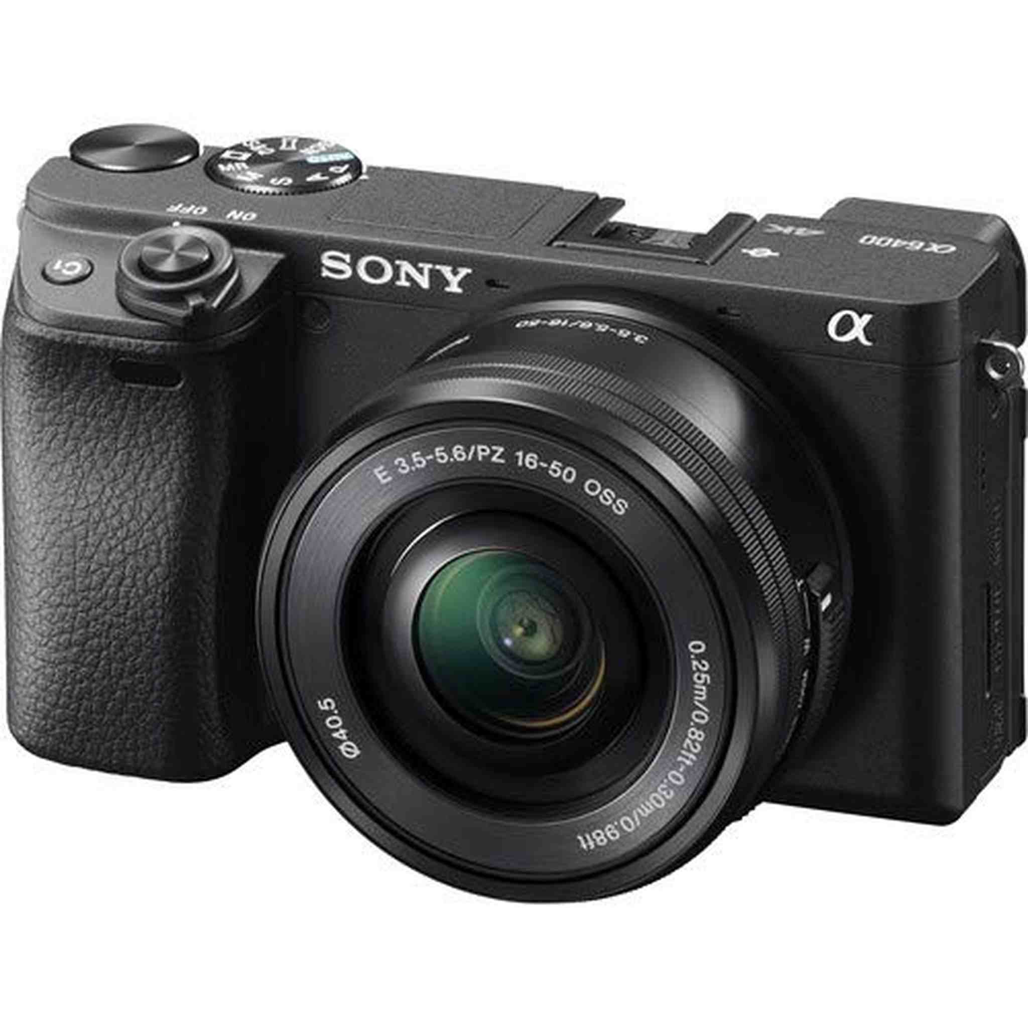 Sony Alpha a6400 Mirrorless Digital Camera with 16-50mm Lens Kit with Sony FE 24-105mm f/4 G OSS Lens Bundle Sony