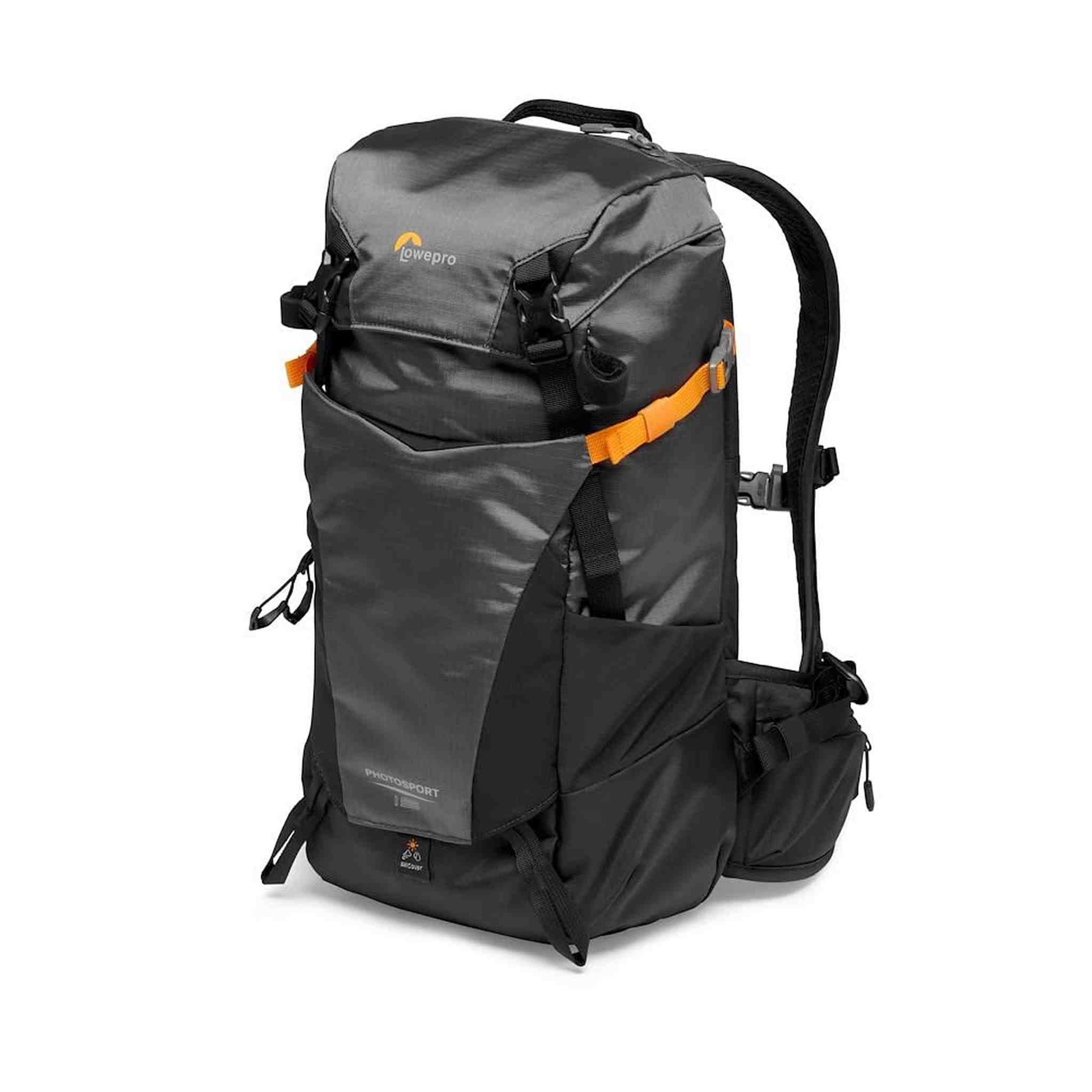 Lowepro PhotoSport BP 15L AW III, Hiking Camera Backpack with Side Access, Removable Camera Insert and Accessory Strap System, Grey, for Mirrorless Camera, Compatible with Sony α6000 Lowepro