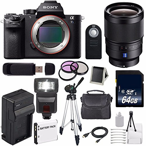 Sony Alpha a7S II a7S Mark II a7SII ILCE7SM2/B Mirrorless Digital Camera International Model + Sony Distagon T FE 35mm Lens Pro Bundle Sony