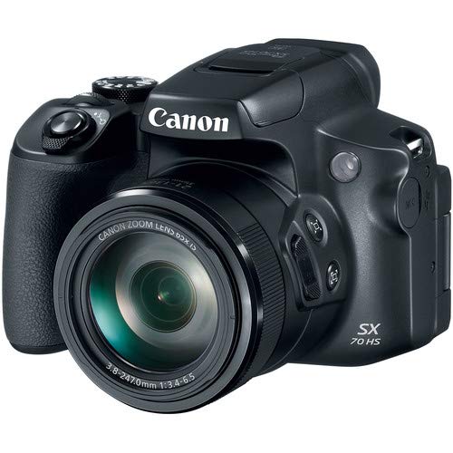 Canon PowerShot SX70 HS Digital Camera - With 32GB Memory Card, Bag, Cleaning Kit, and More Canon