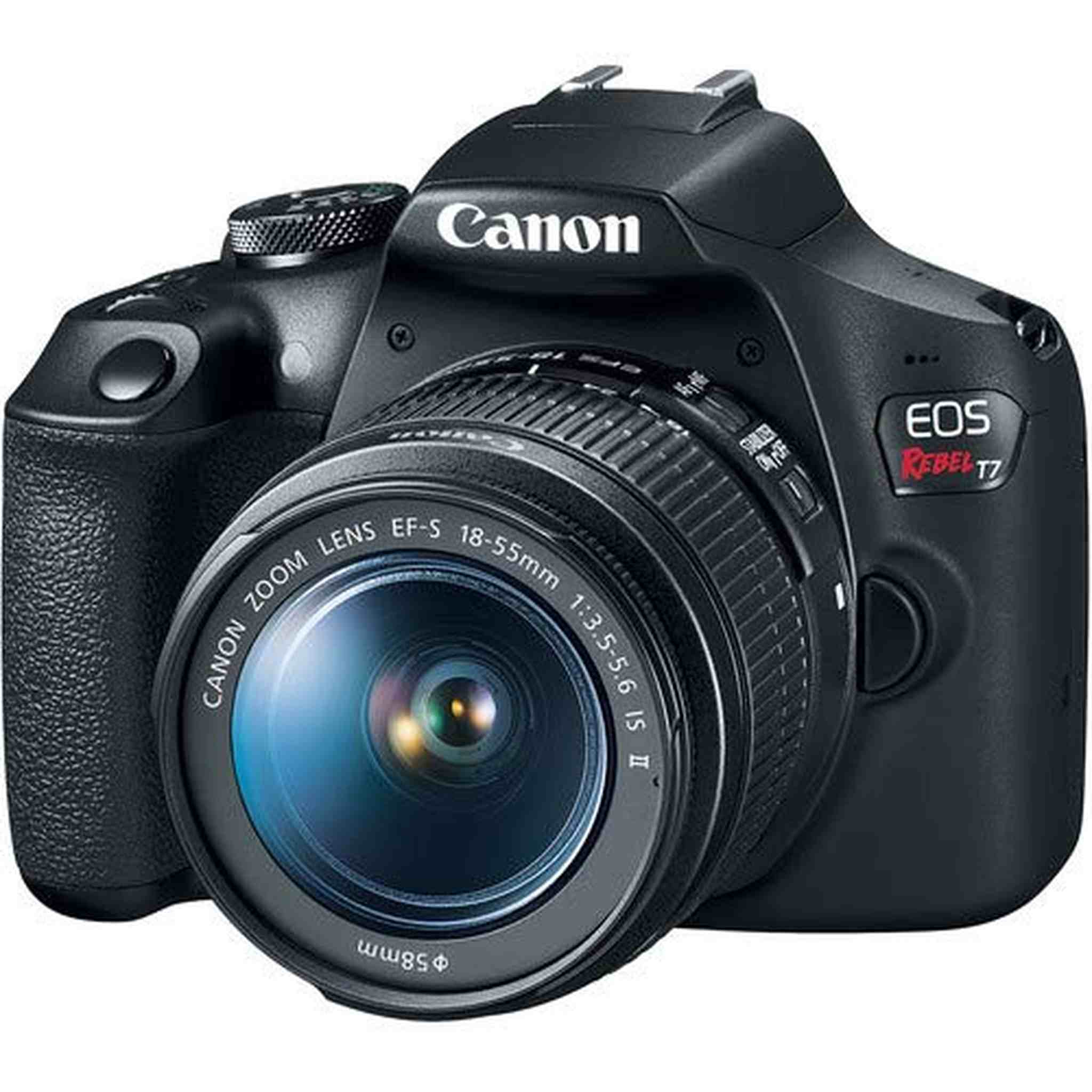 Canon EOS Rebel T7 DSLR Camera with Canon 18-55mm Lens Bundle with UV Filter + Carrying Case and More Canon