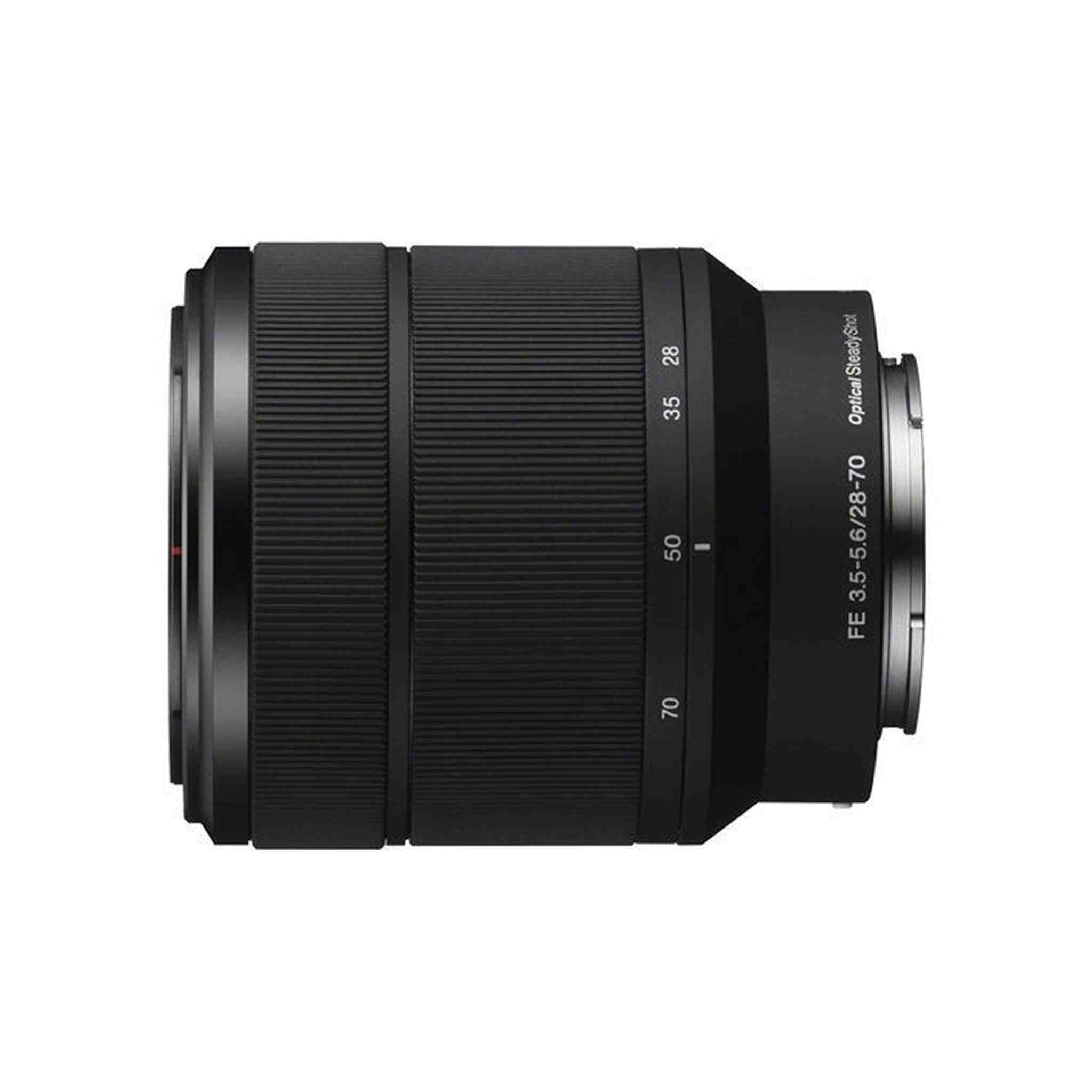 Sony - 28 mm to 70 mm - f/3.5 - 5.6 - Zoom Lens for Sony E - Designed for Camera - 55 mm Attachment - 0.19x Magnification - 2.5x Optical Zoom - Optical IS - 2.9Diameter Sony