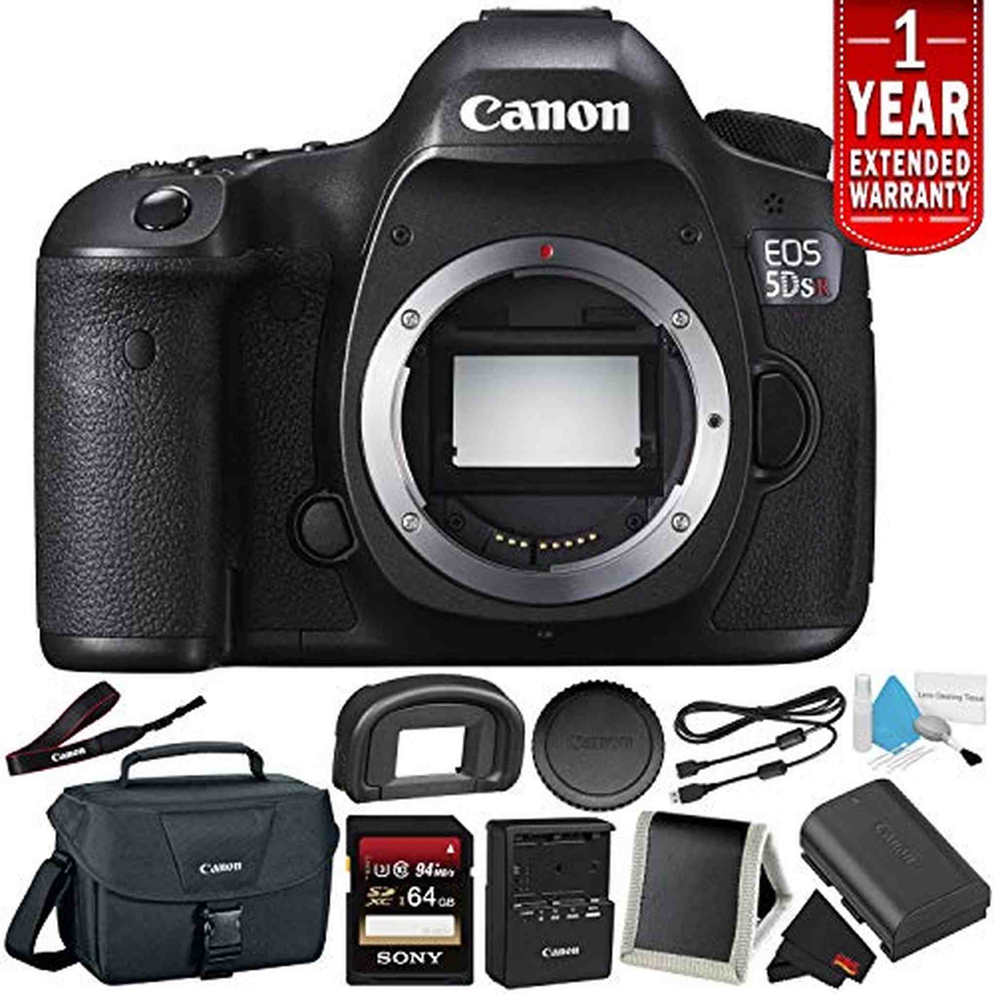 Canon EOS 5DS R Digital SLR Camera Body Only - Camera Bundle with 32GB Memory Card + More International Version Canon