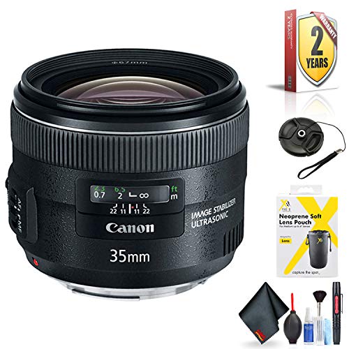 Canon EF 35mm f/2 is USM Lens for Canon EF Mount + Accessories International Model with 2 Year Warranty Canon