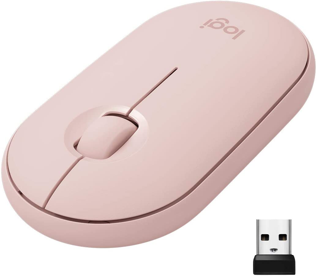 Logitech Pebble M350 Wireless Mouse Pink Rose Logitech