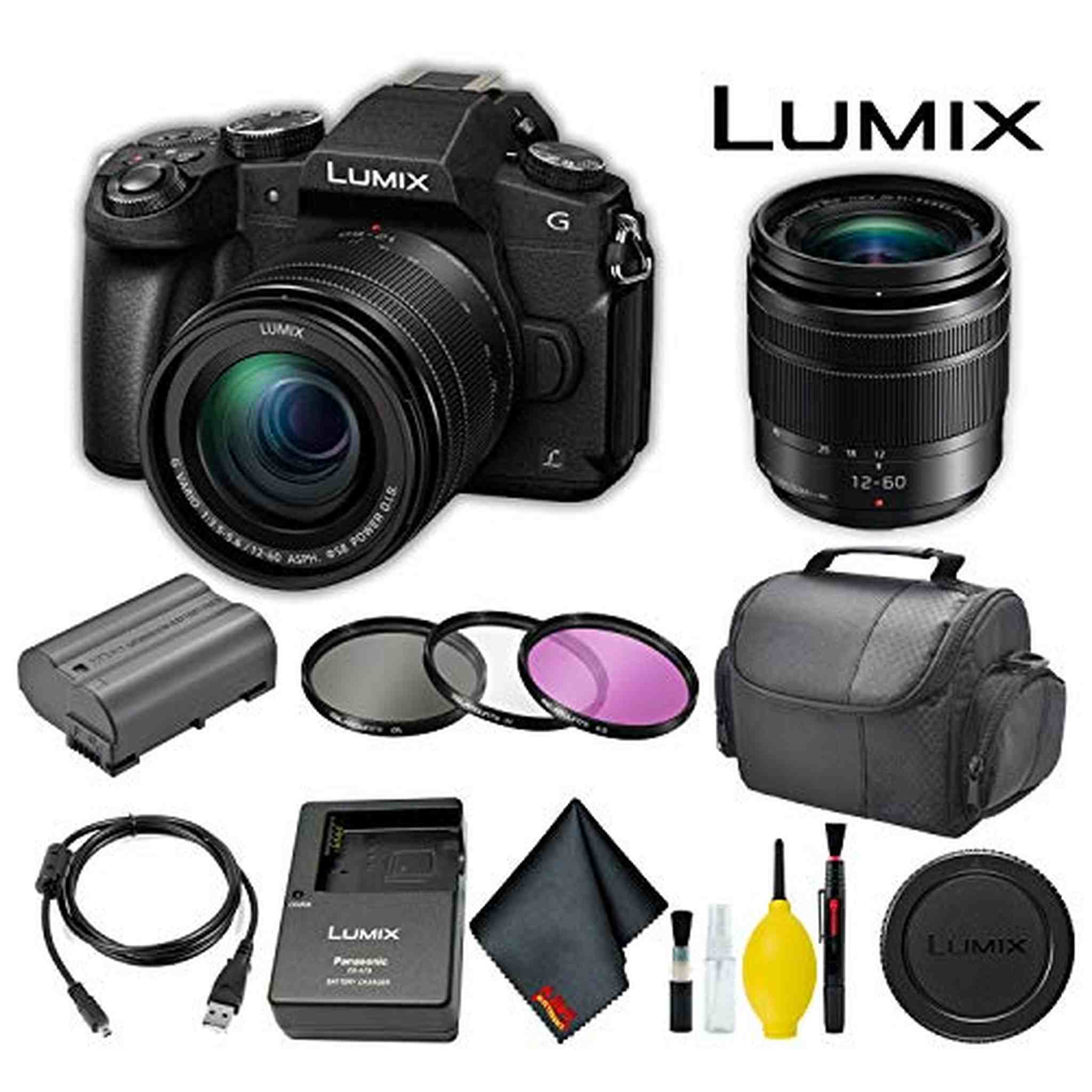 Panasonic Lumix DMC-G85MK Mirrorless Digital Camera with 12-60mm Lens Standard Bundle Panasonic