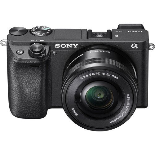 Sony Alpha a6300 Mirrorless Camera with 16-50mm Lens Black ILCE6300L/B With Sony 55-210mm Lens, Soft Bag, Additional Battery, 64GB Memory Card, Card Reader , Plus Essential Accessories Sony