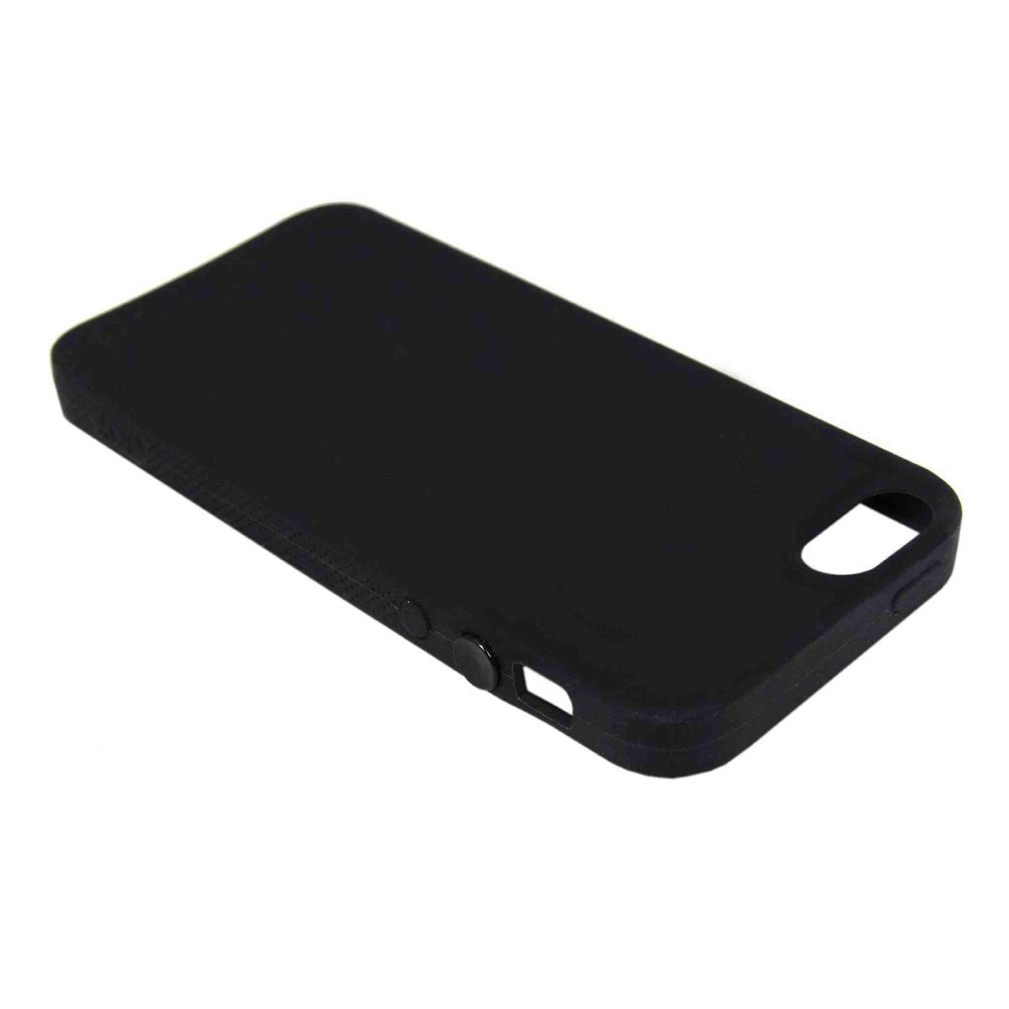 The Joy Factory Jugar Soft Silicone Case with Metal Frame for iPhone5/5S, CSD104 Matte Black The Joy Factory