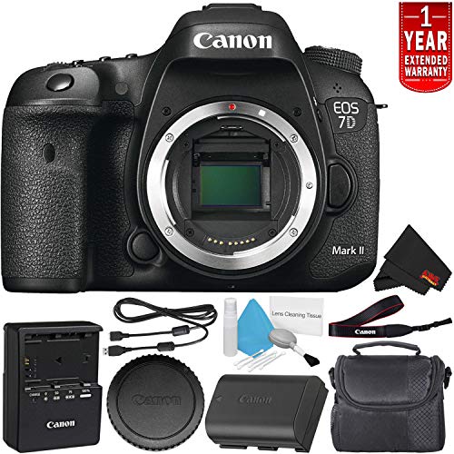 Canon EOS 7D Mark II Digital SLR Camera 9128B002 Body Only International Model - Starter Bundle Canon