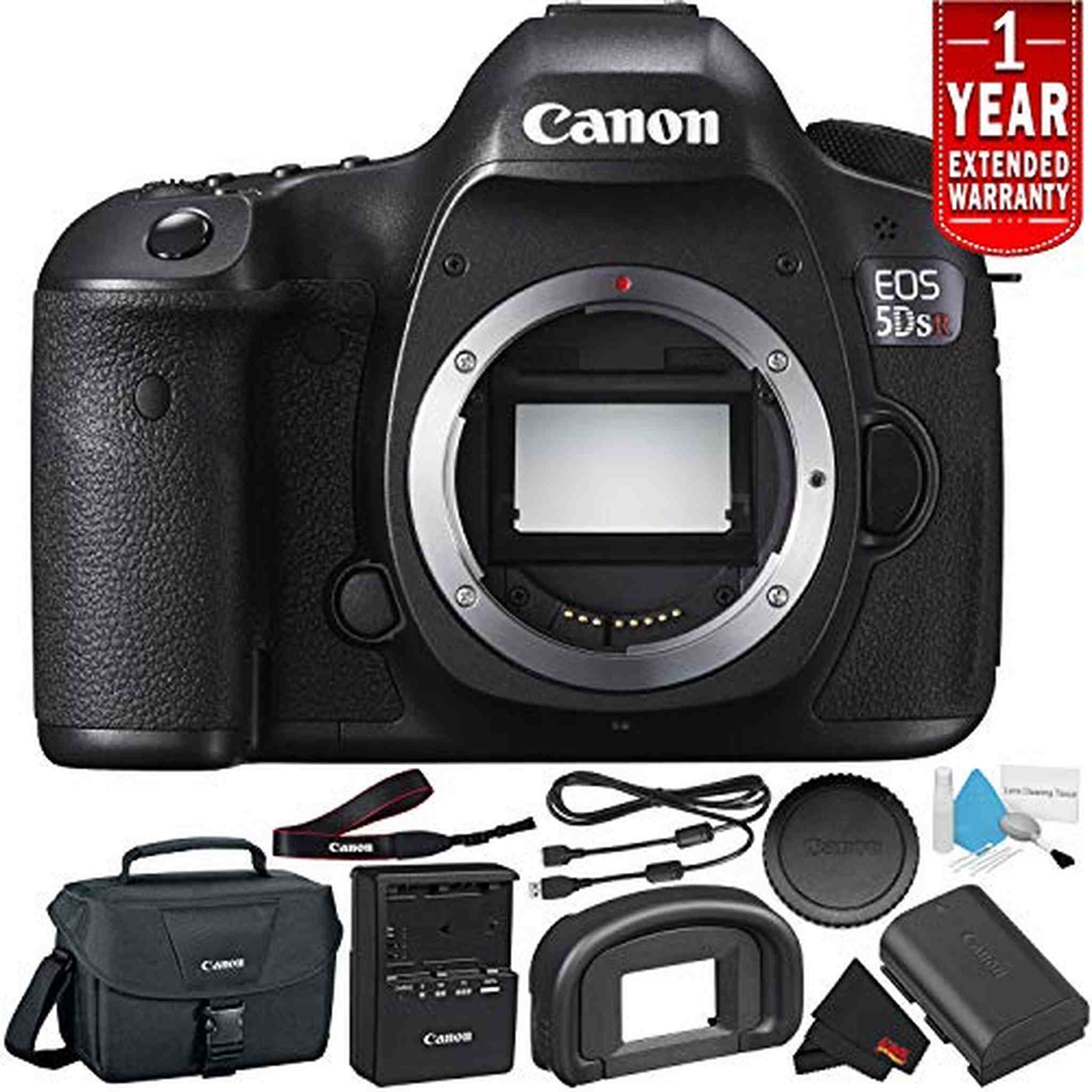 Canon EOS 5DS R Digital SLR Camera Body Only - Starter Bundle International Version Canon