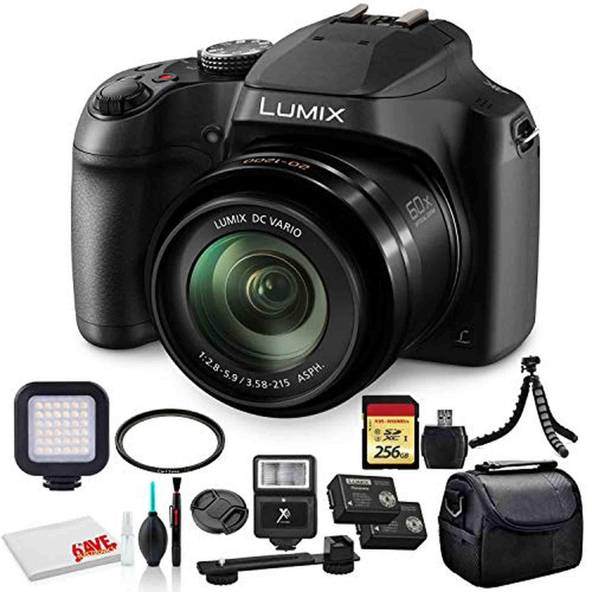 Panasonic Lumix DC-FZ80 Digital Camera DC-FZ80DK Advanced Bundle Panasonic