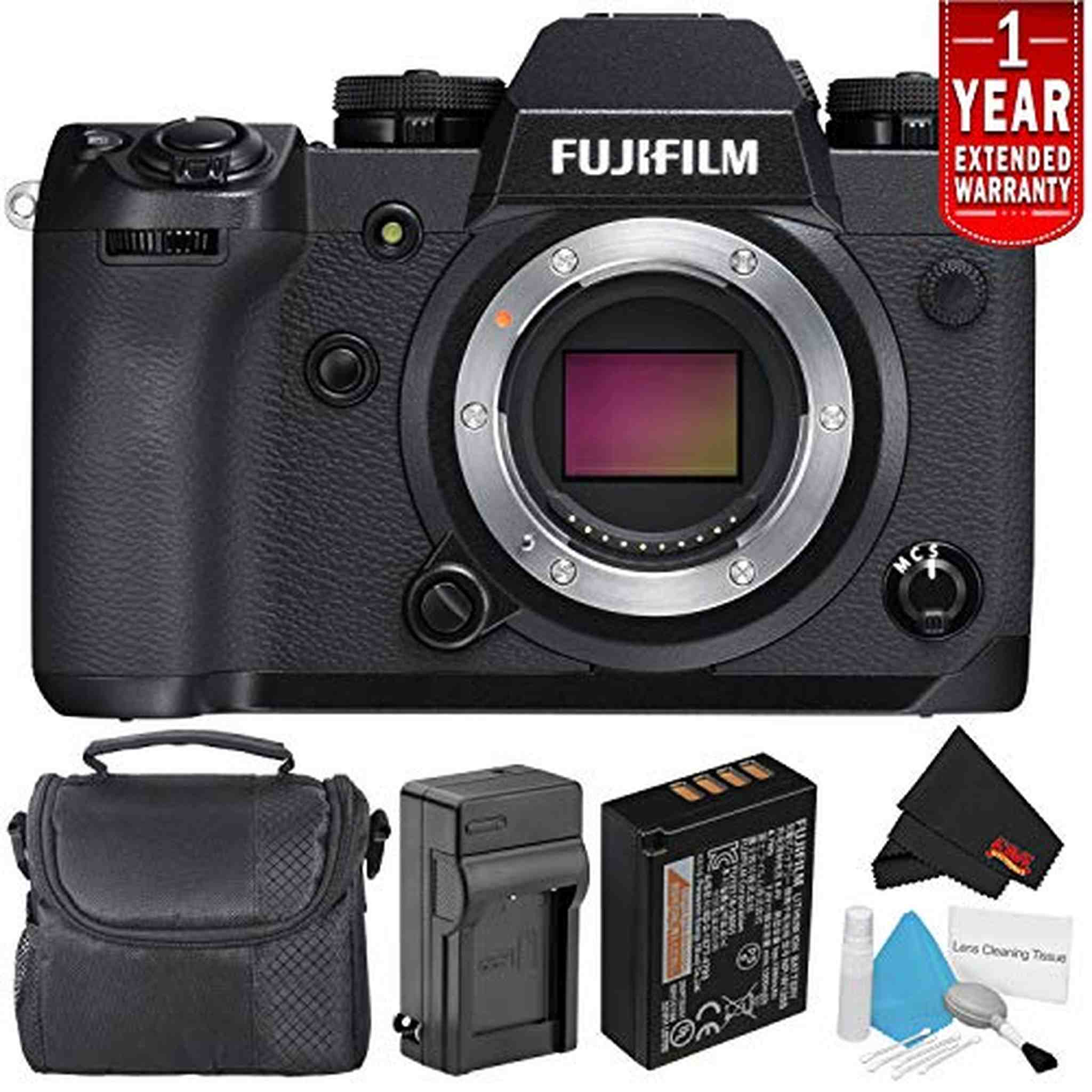 Fujifilm X-H1 Mirrorless Digital Camera Body Only, 16568731 Bundle with Carrying Case Fujifilm