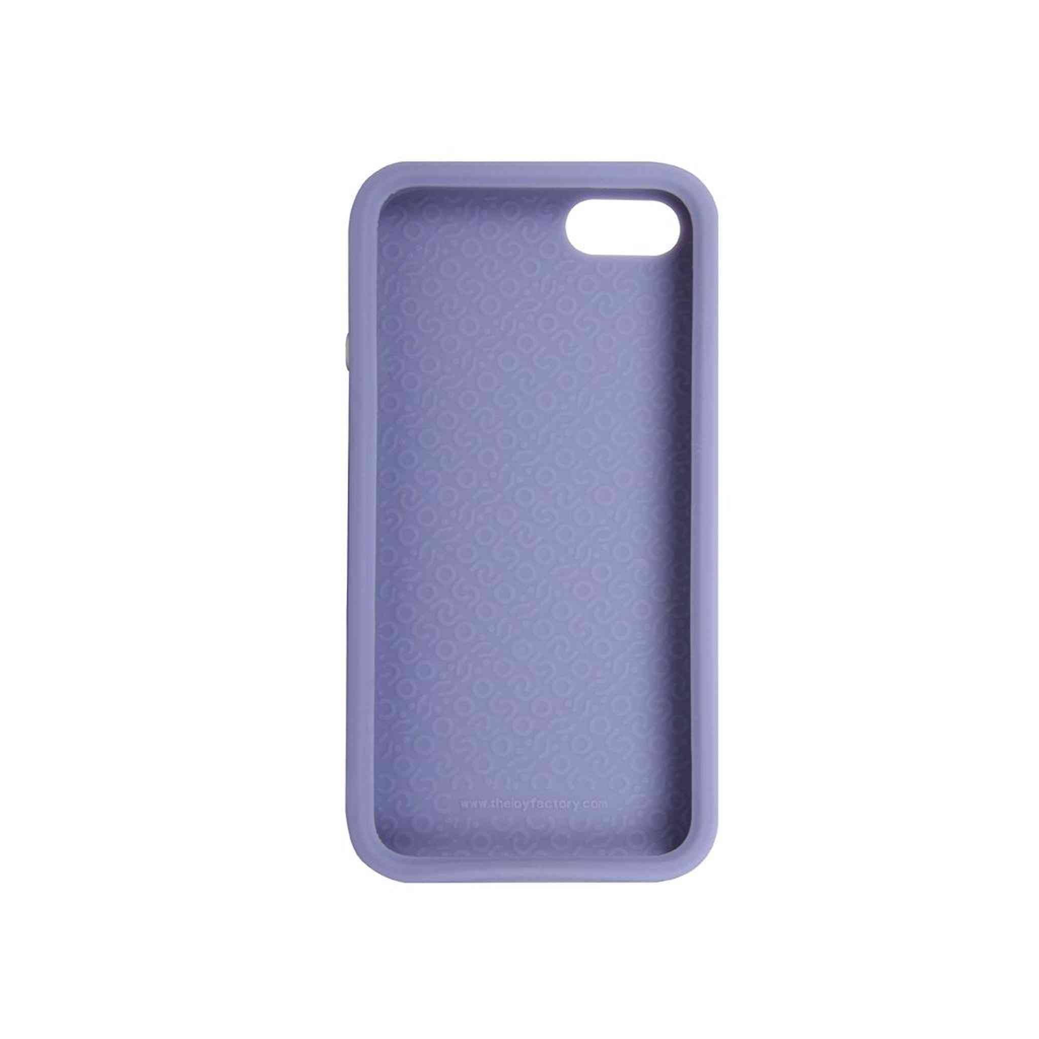 The Joy Factory Jugar Soft Silicone Case with Metal Frame for iPhone5/5S, CSD102 Purple The Joy Factory