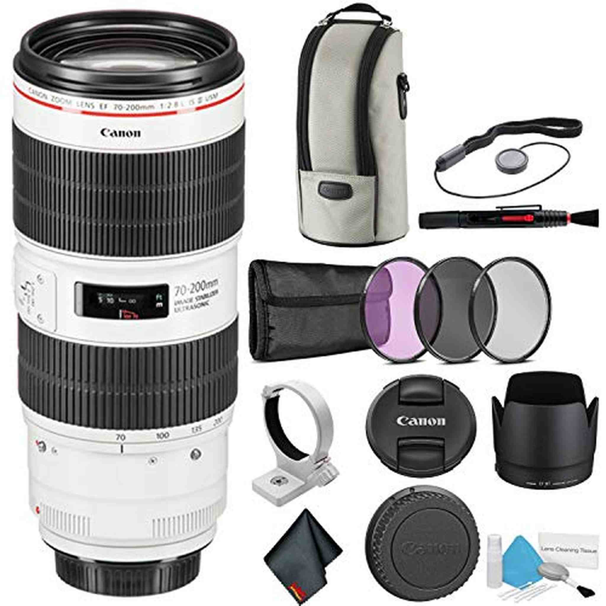 Canon EF 70-200mm f/2.8L is III USM Telephoto Zoom Lens for Canon DSLR - Bundle - International Model Canon