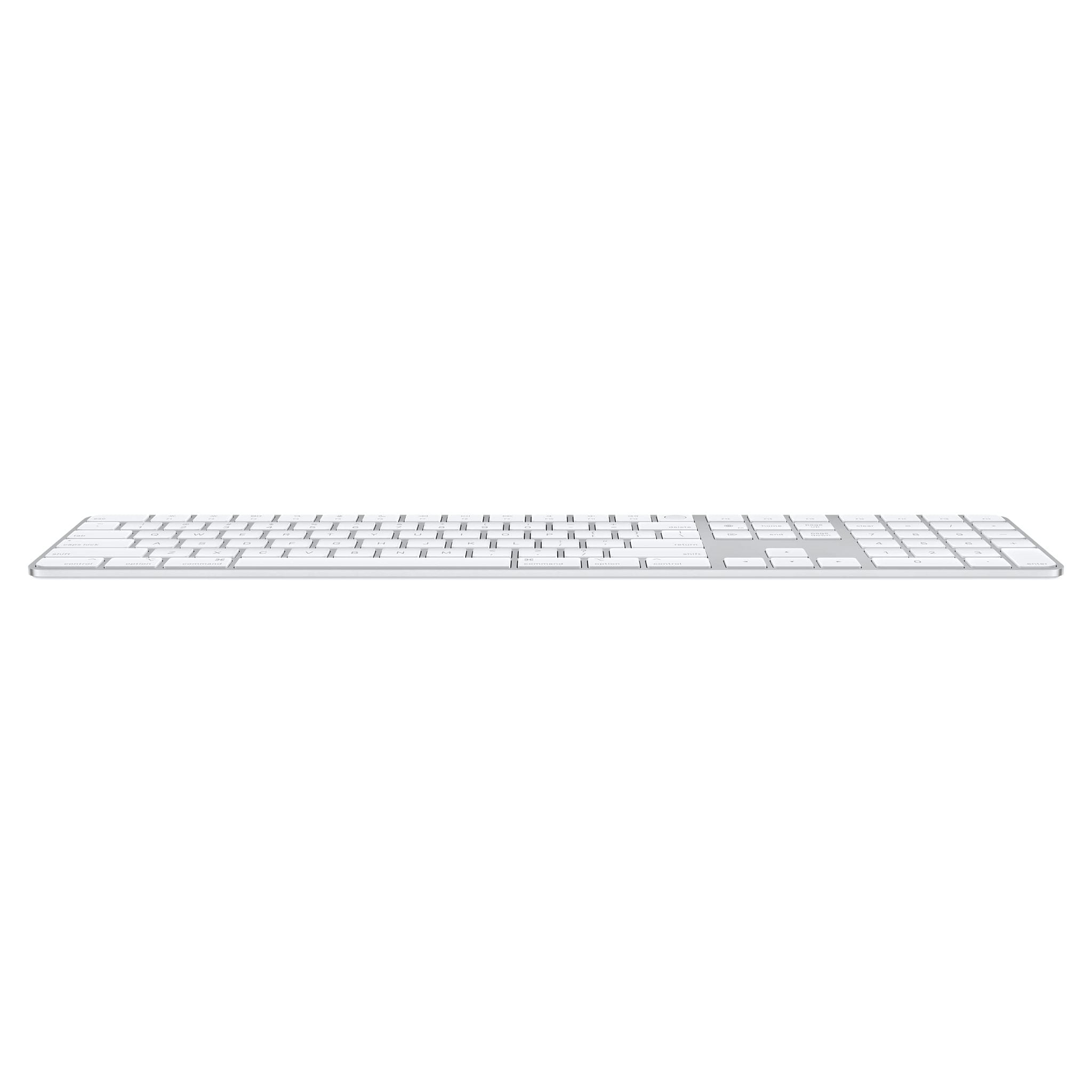 Apple Magic Keyboard with Touch ID and Numeric Keypad: Wireless, Bluetooth, Rechargeable. Works with Mac Computers with Apple Silicon; US English - White Keys Apple