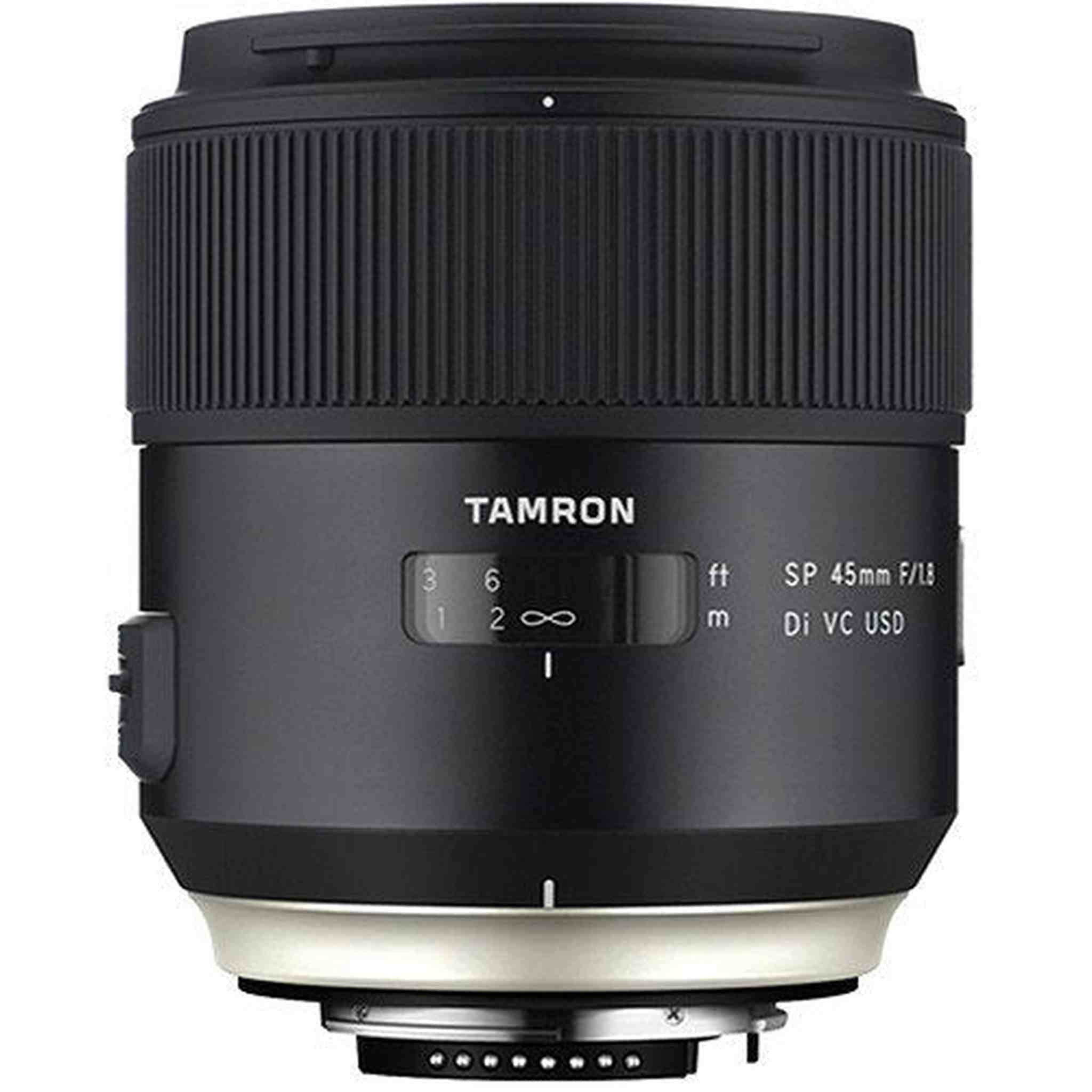 Tamron SP 45mm f/1.8 Di VC USD Lens for Nikon F for Nikon F Mount + Accessories International Model with 2 Year Warrant Tamron