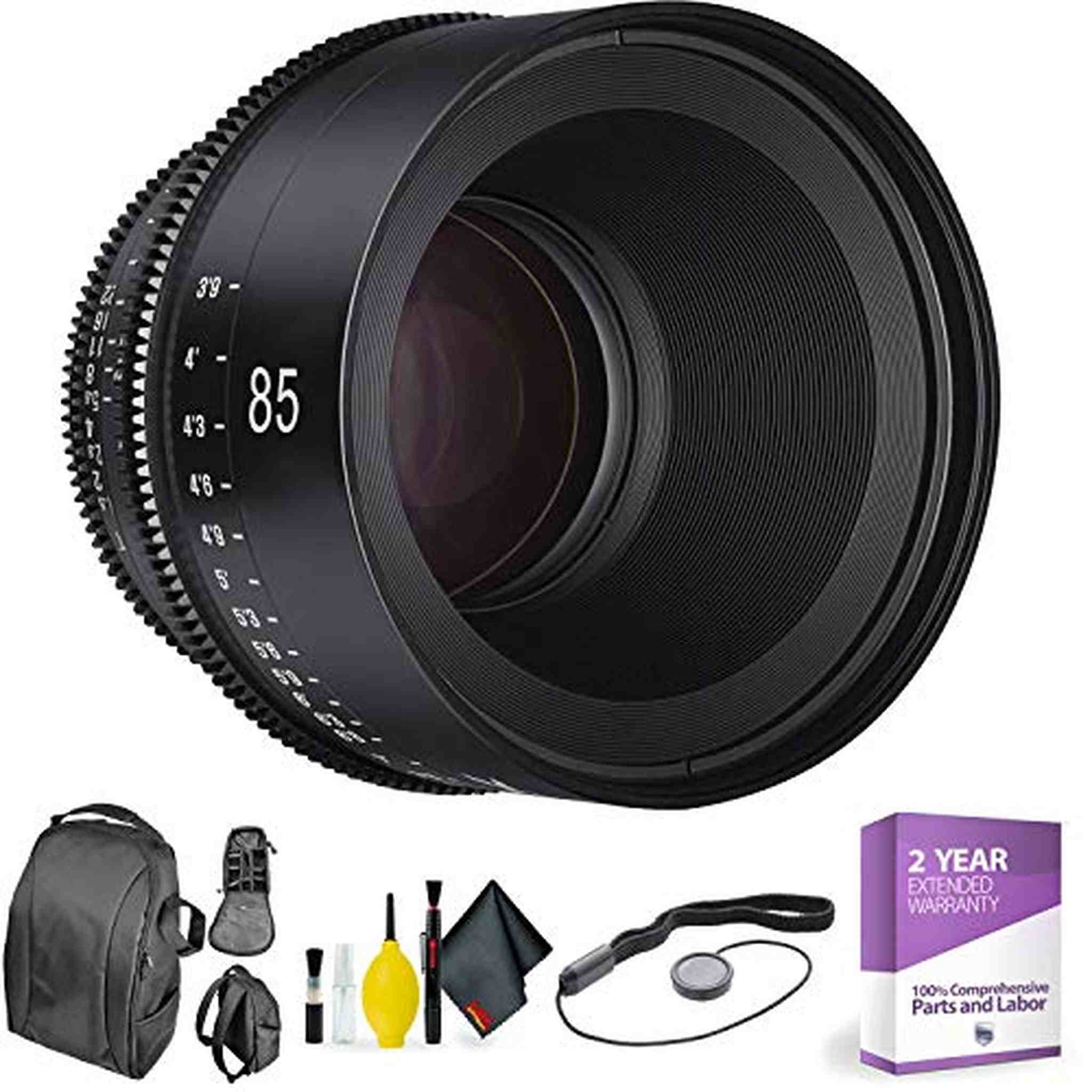 Xeen by Rokinon 85mm T1.5 for Canon + Deluxe Lens Cleaning Kit Bundle Rokinon