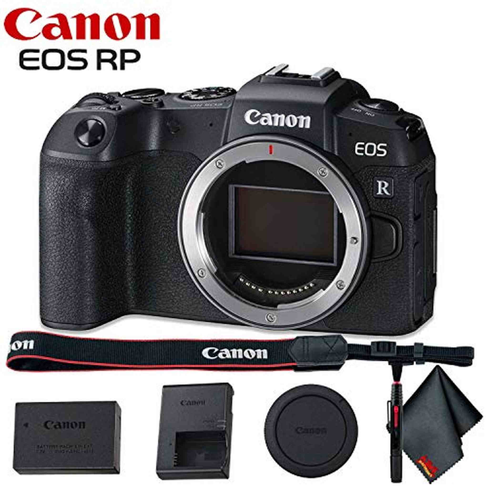 Canon EOS RP Mirrorless Digital Camera Body Only - Includes - Cleaning Kit Bundle Canon