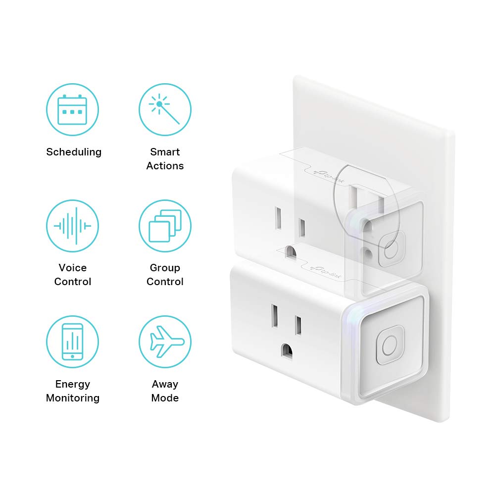 Kasa Smart Plug Mini with Energy Monitoring, Smart Home Wi-Fi Outlet Works with Alexa, Google Home & IFTTT, Wi-Fi Simple Setup, No Hub Required KP115 , White - A Certified for Humans Device TP-Link