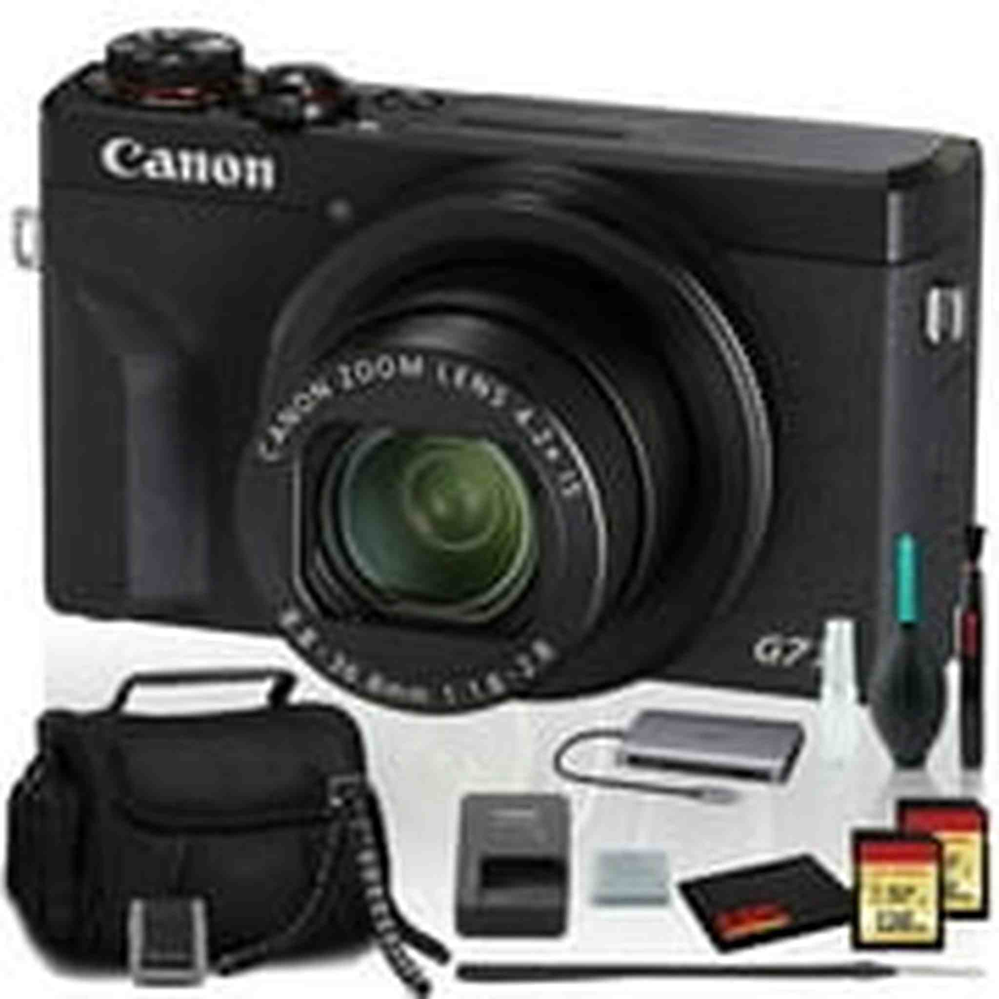 Canon PowerShot G7 X Mark III Digital Camera Intl Model with Two 128GB SD Bundle Canon