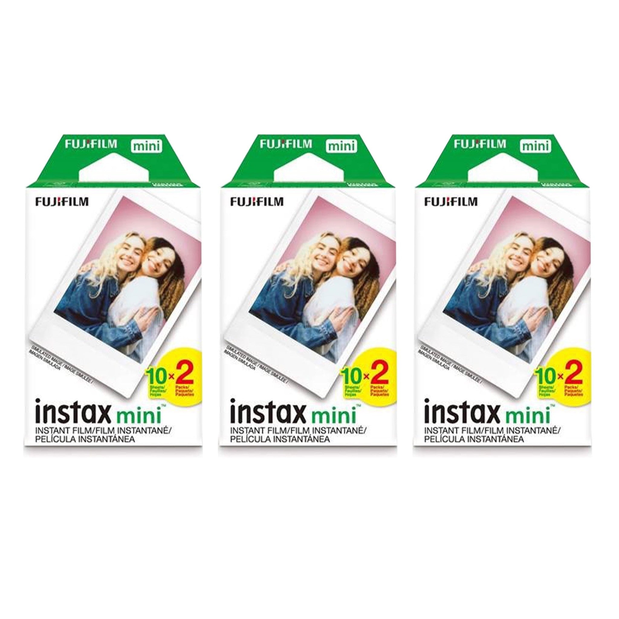 Fujifilm Instax Mini Instant Film 3 Twin Packs, 60 Total for Instax Cameras Fujifilm