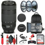 Canon EF 70-300mm f/4-5.6 IS II USM Lens (0571C002) + Filter + BackPack + More