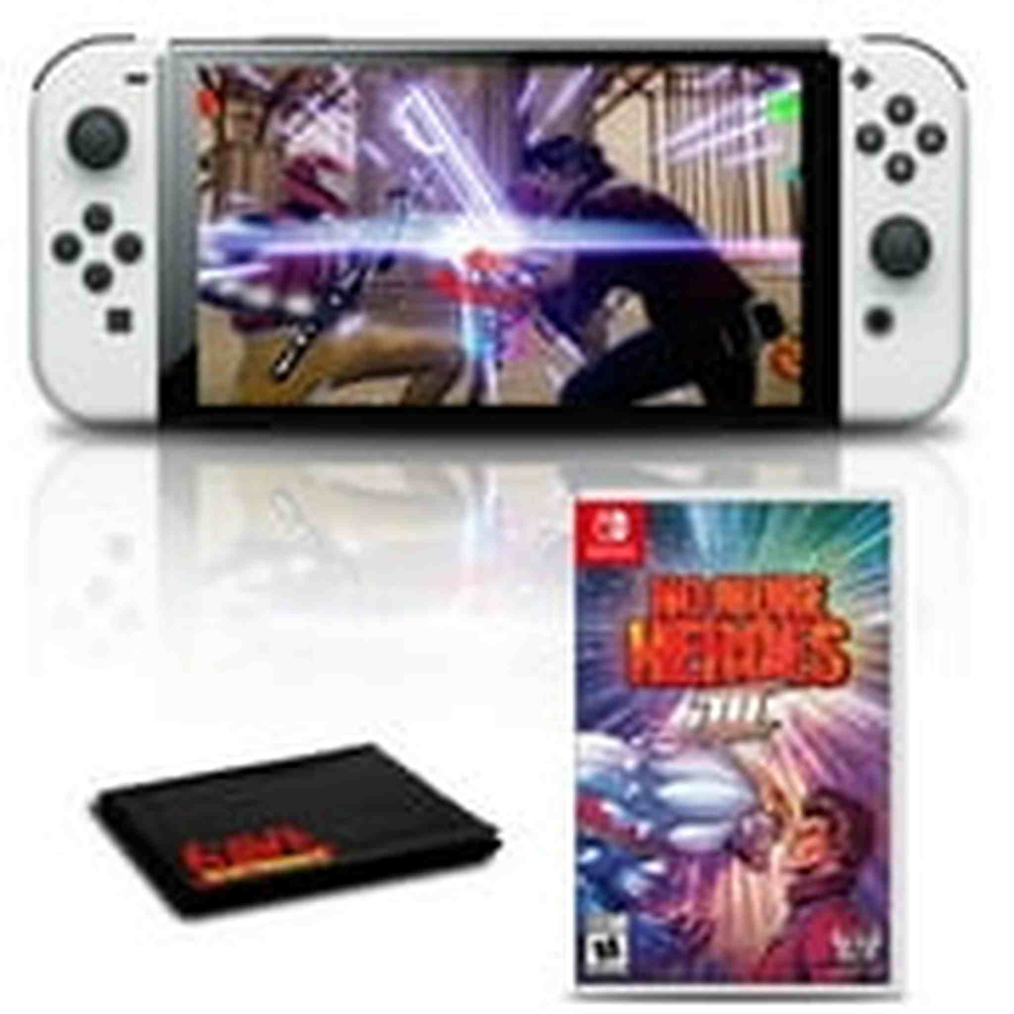 Nintendo Switch OLED White with No More Heroes 3 Game Bundle Nintendo