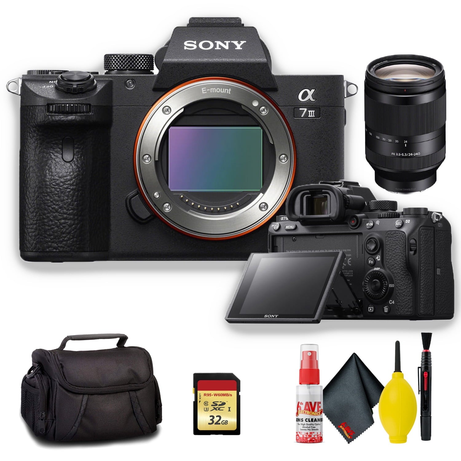 Sony Alpha a7 III Mirrorless Digital Camera with 24-240mm f/3.5-6.3 Lens - Kit Sony