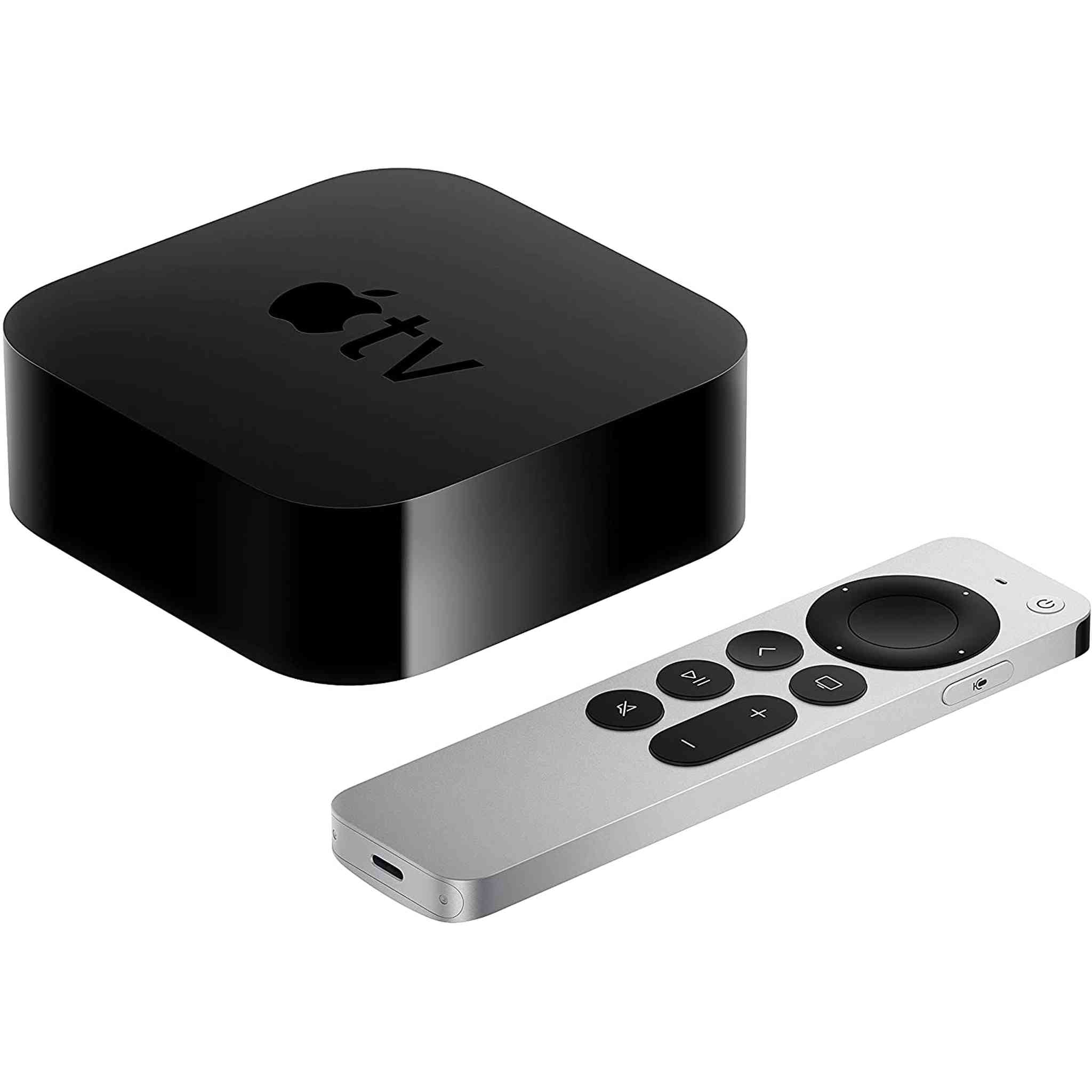 Apple TV HD 32GB Streamer (MHY93LL/A, 2021) Bundle with Wall Mount + Cables