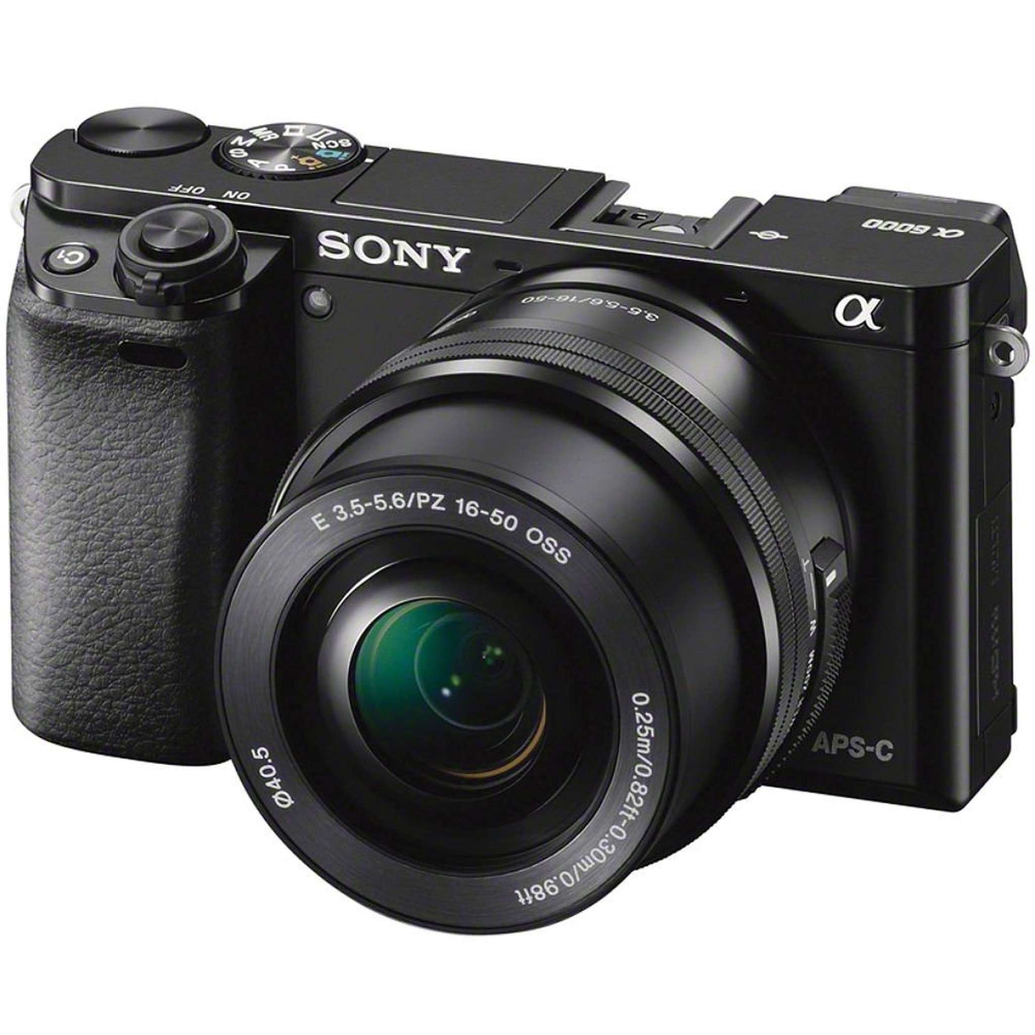 Sony Alpha a6000 Mirrorless Camera with 16-50mm and 55-210mm Lenses ILCE6000Y/B With Soft Bag, 64GB Memory Card, Card Reader , Plus Essential Accessories Sony