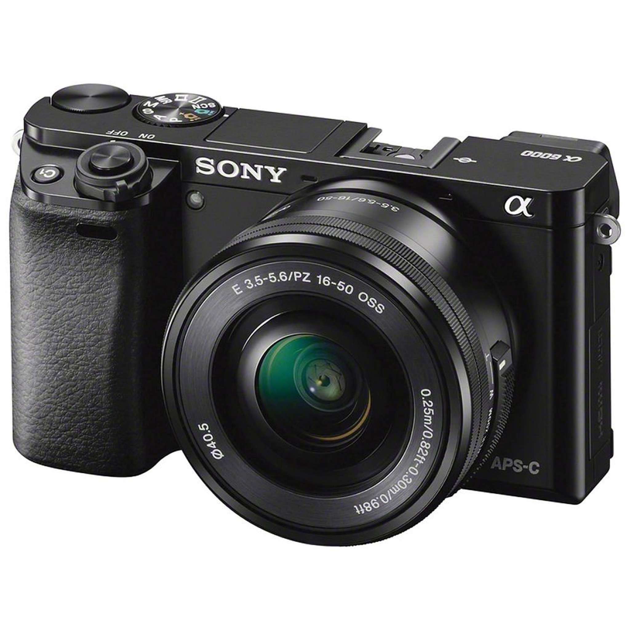 Sony Alpha a6000 Mirrorless Camera with 16-50mm and 55-210mm Lenses ILCE6000Y/B With Soft Bag, 64GB Memory Card, Card Reader , Plus Essential Accessories Sony