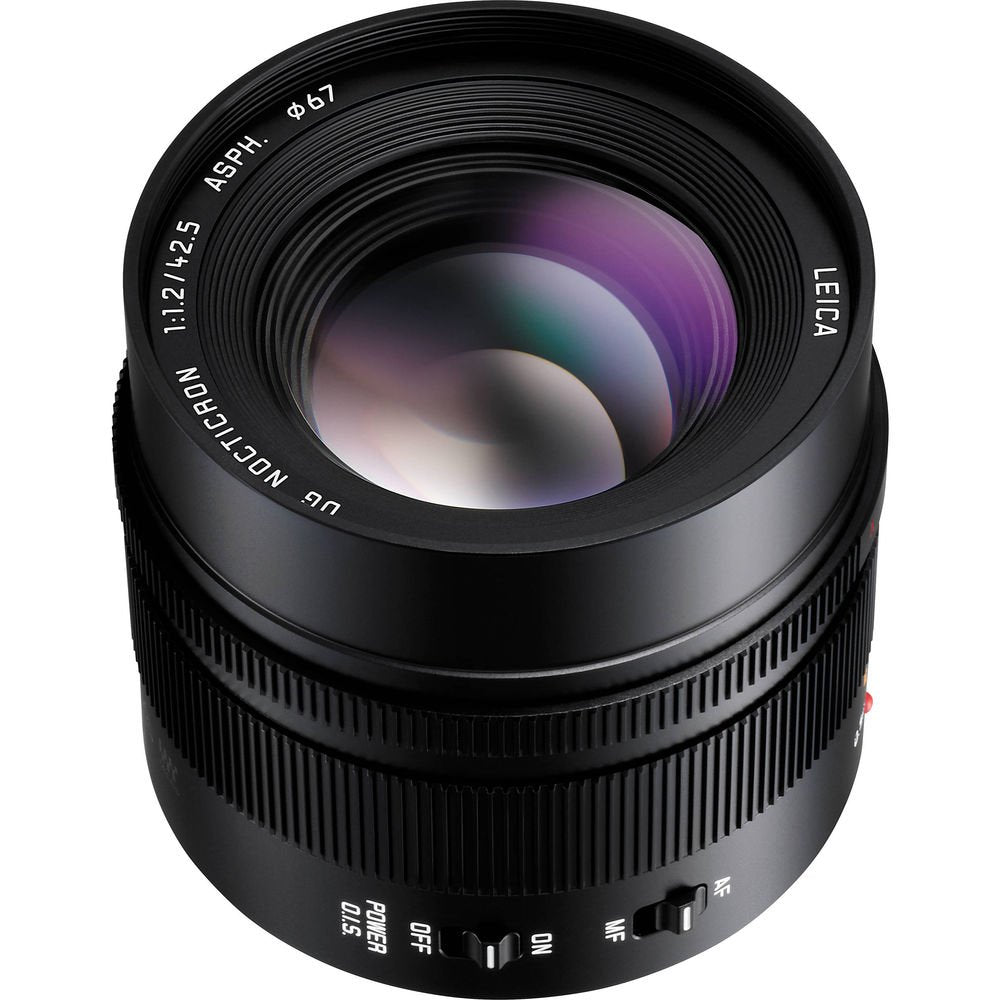 Panasonic Leica DG Nocticron 42.5mm f/1.2 ASPH. Power O.I.S. Lens for Micro Four Thirds Mount + Accessories Internation Panasonic