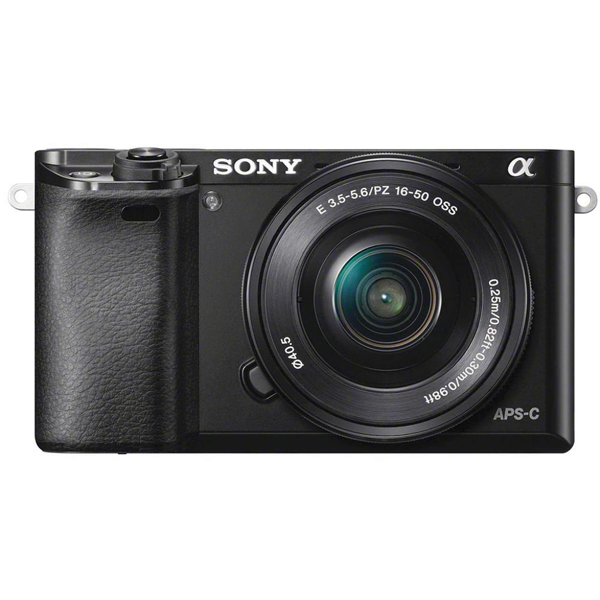 Sony Alpha a6000 Mirrorless Camera with 16-50mm Lens Black With Sony FE 85mm Lens, Soft Bag, Additional Battery, 64GB Memory Card, Card Reader , Plus Essential Accessories Sony