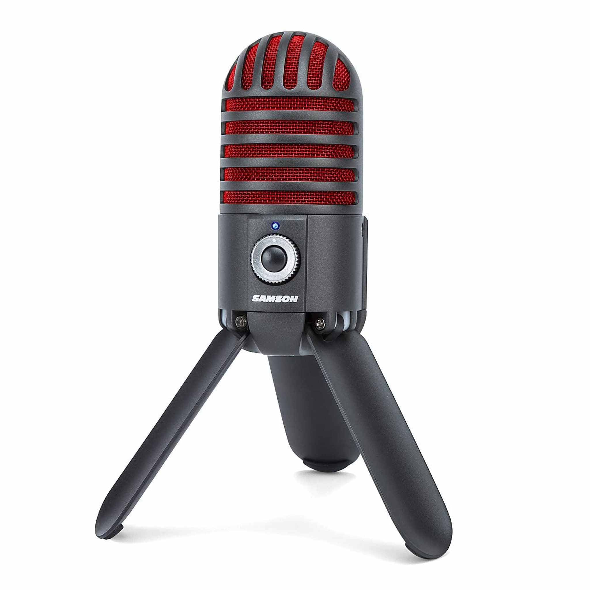 Samson Meteor Mic USB Studio Microphone, Titanium Black/Red - Limited Edition Samson