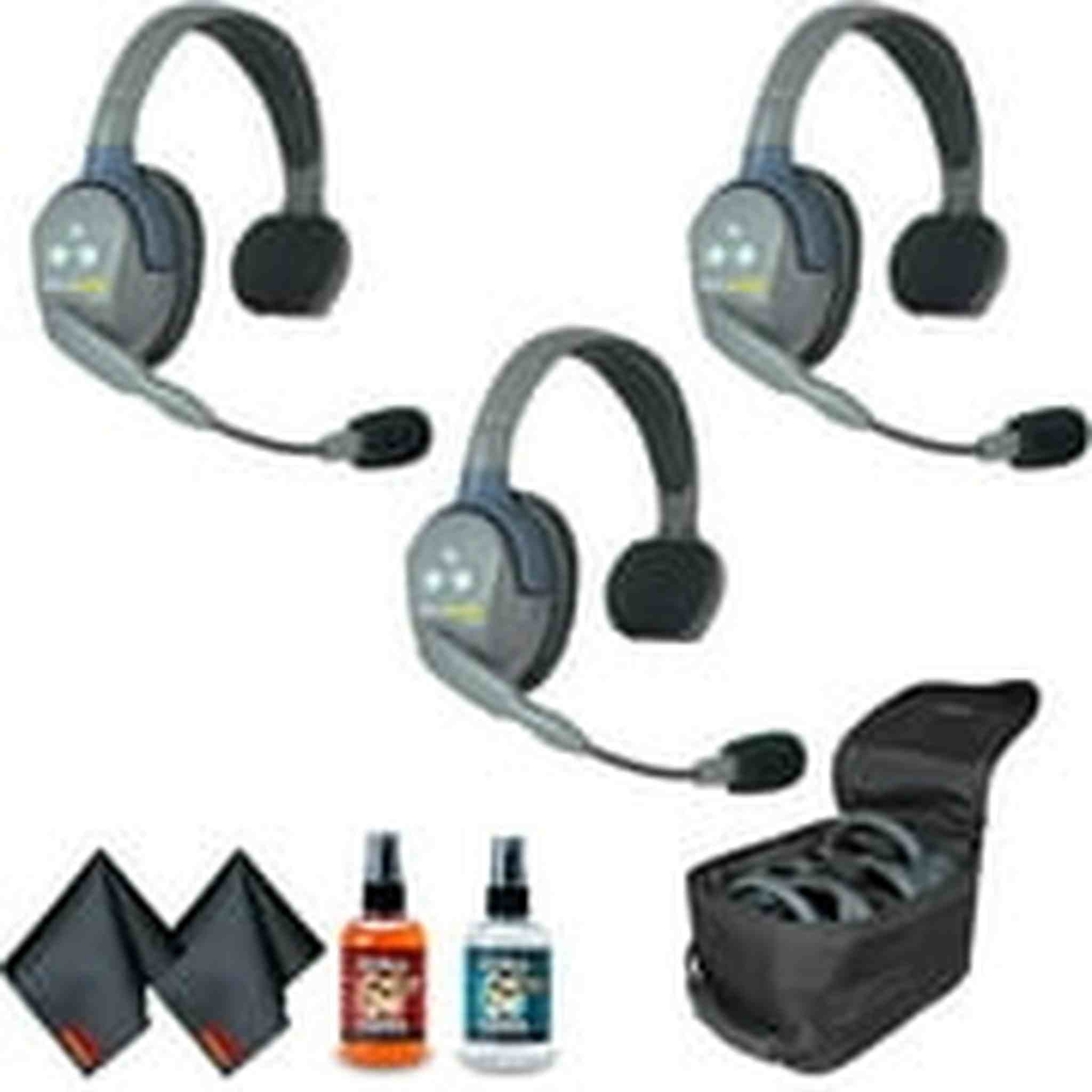 Eartec UL3S UltraLITE 3-Person Headset System USA Bundle 1 Eartec