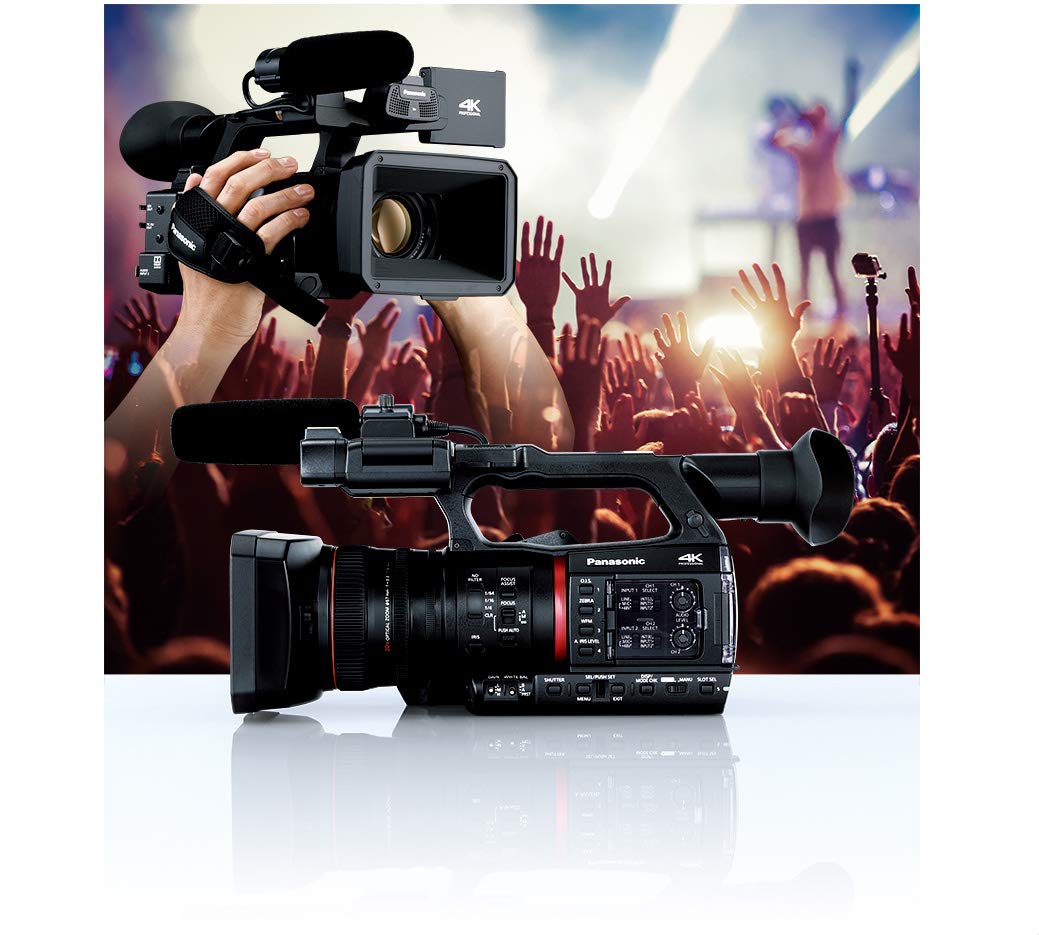 Panasonic AG-CX350 4K Camcorder with 128GB Memory Card - Pro Video Light Bundle Panasonic